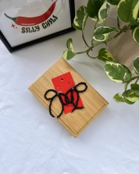 Beaded Bow Earrings - view 4