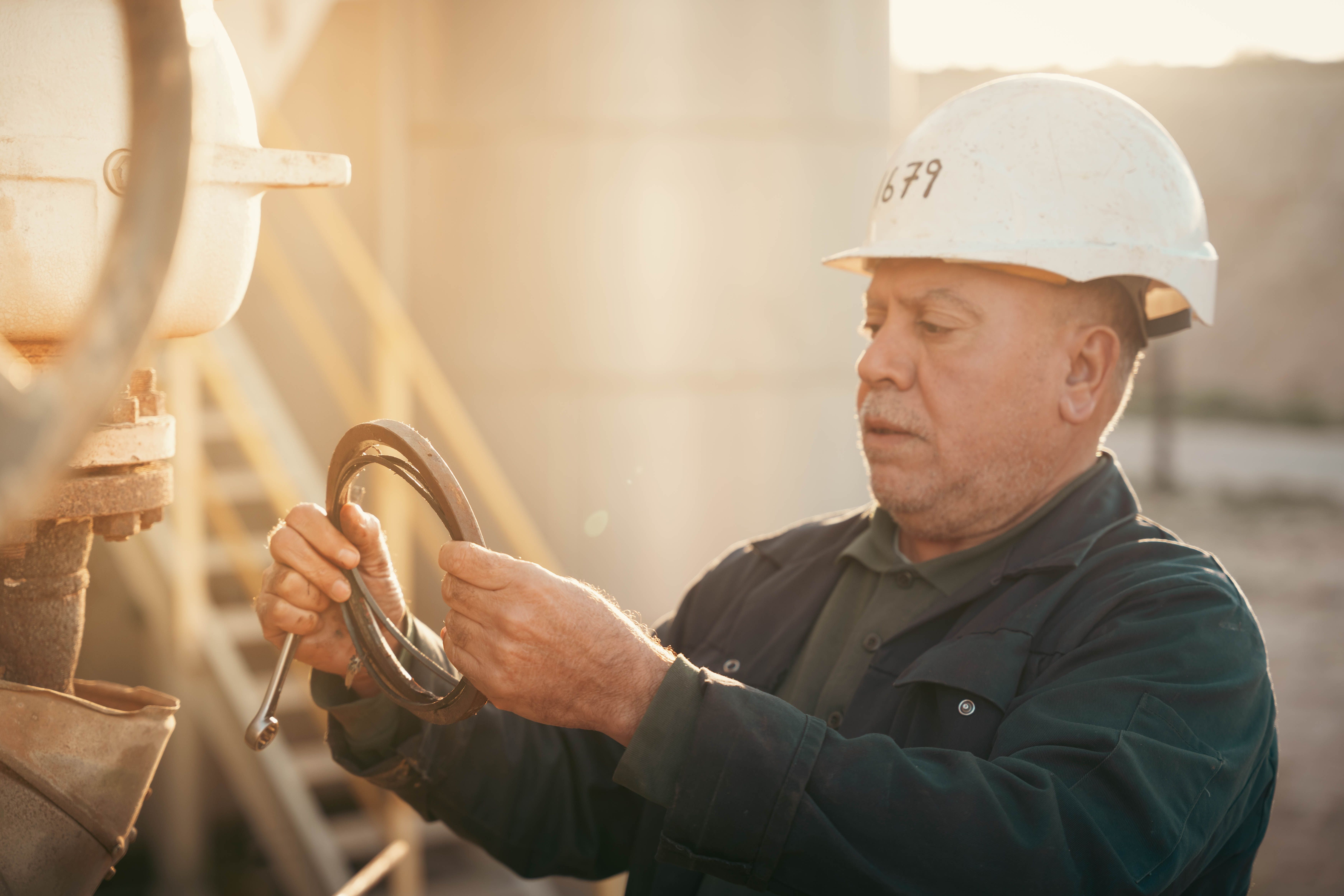 Oil rig worker
