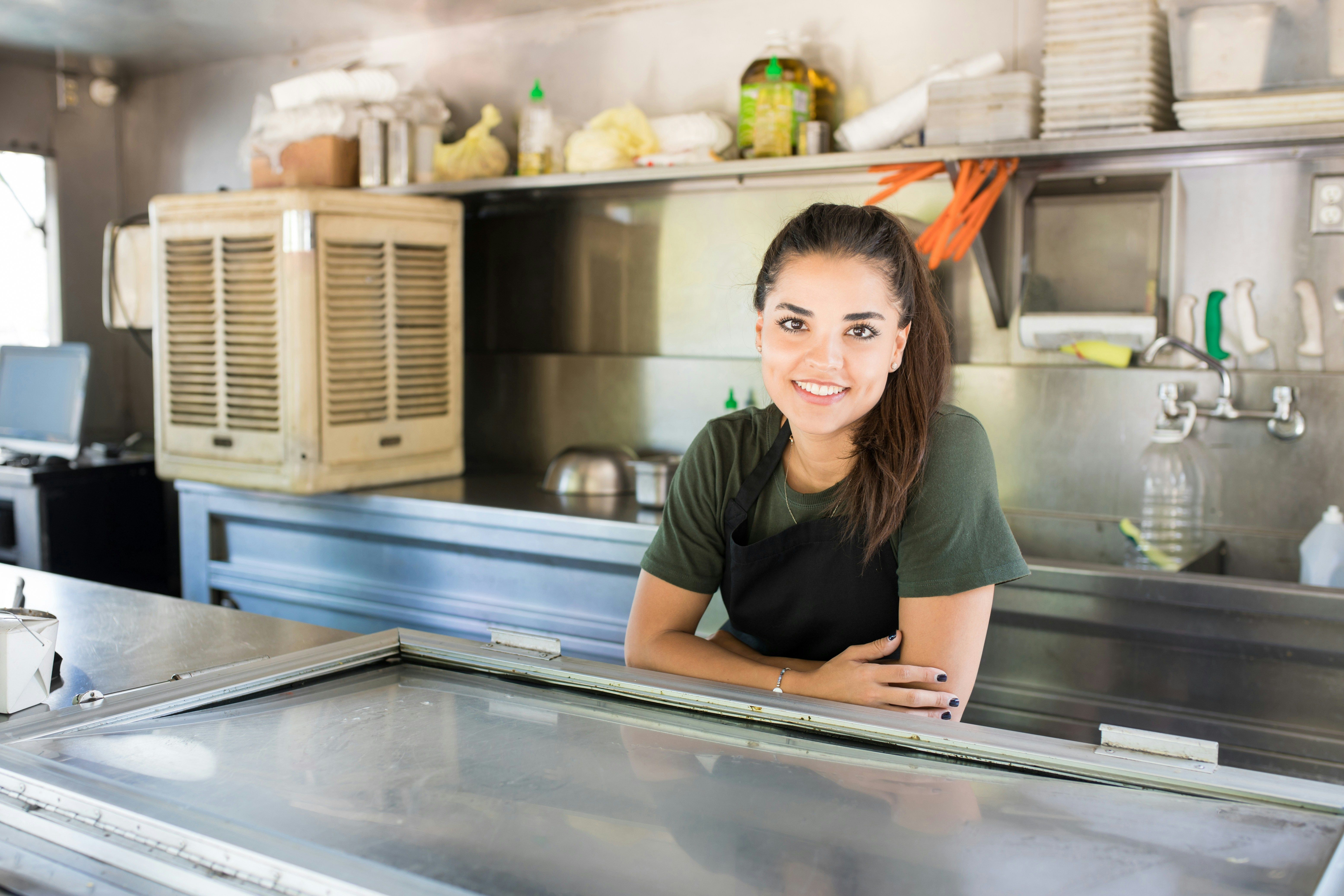 Ice cream shop worker