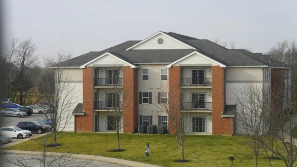 Apartment complex exterior
