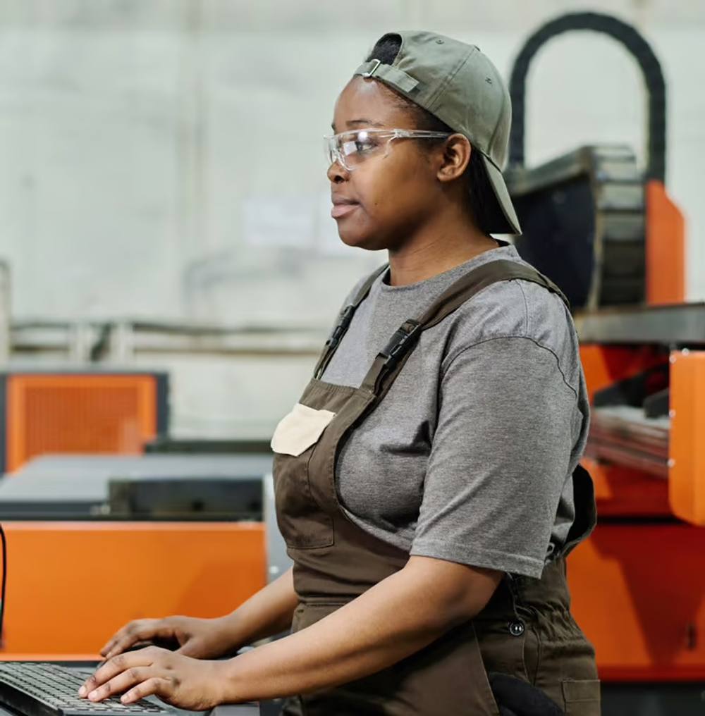 Logistics and warehouse workers at a distribution facility