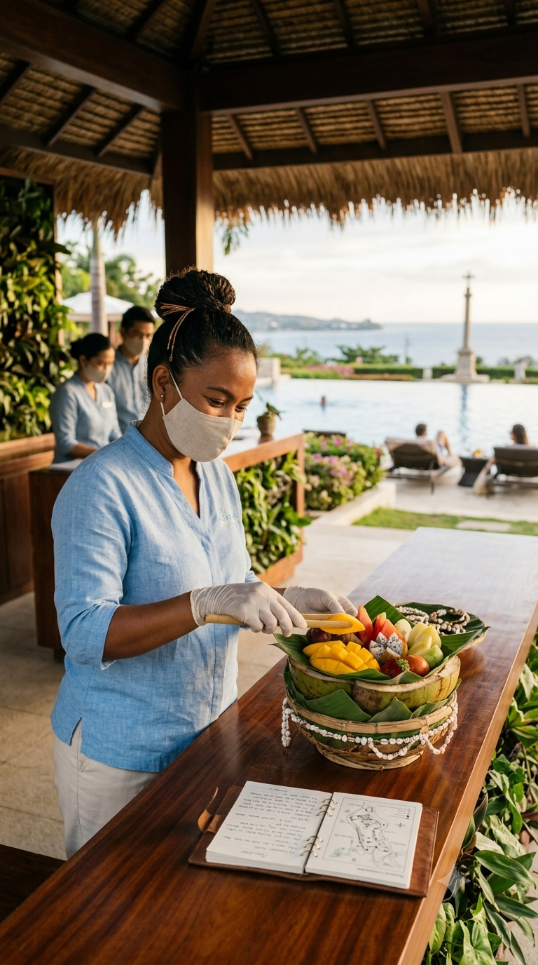Resort worker