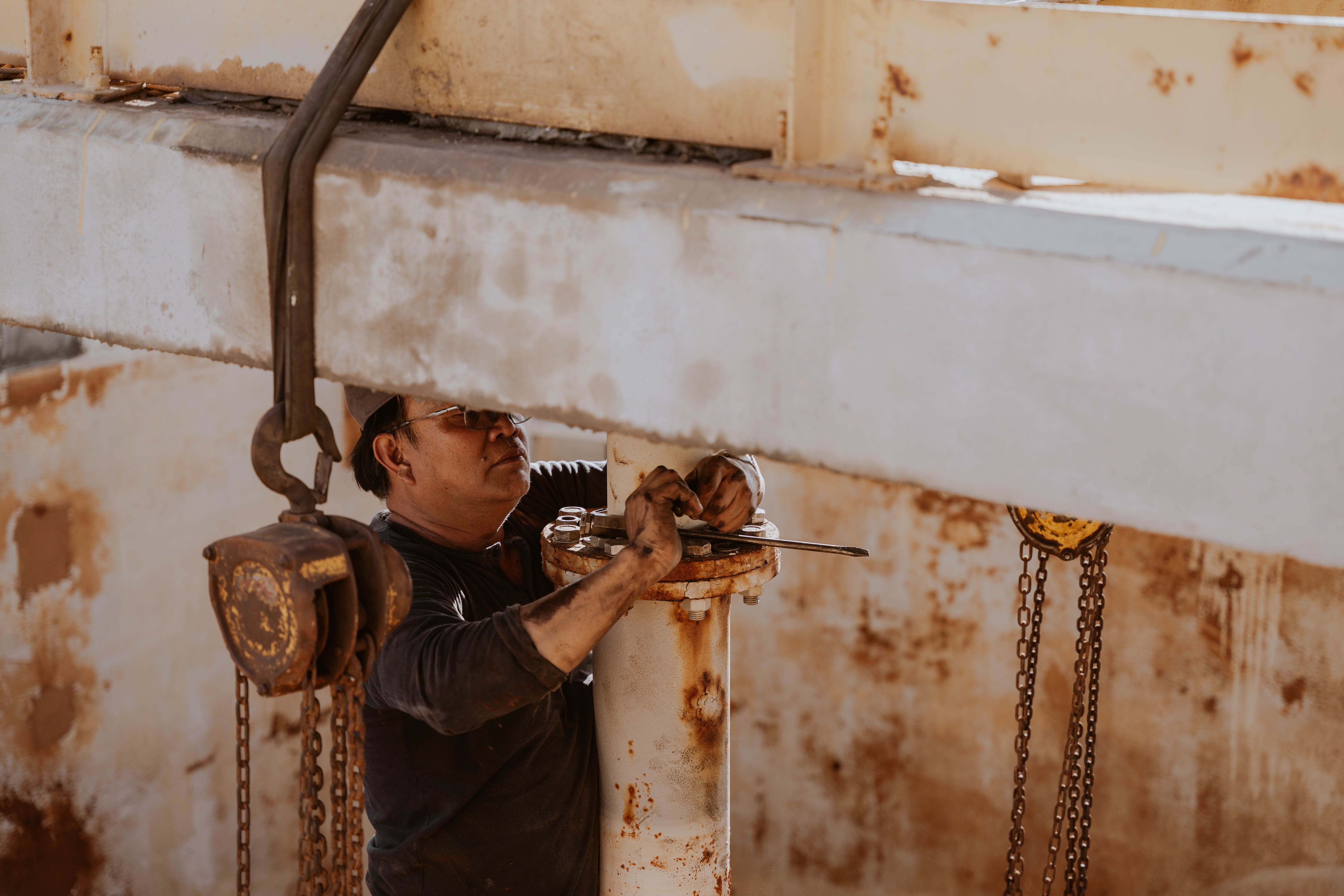Oil refinery worker