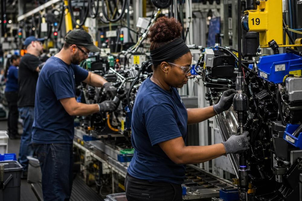 Manufacturing workers