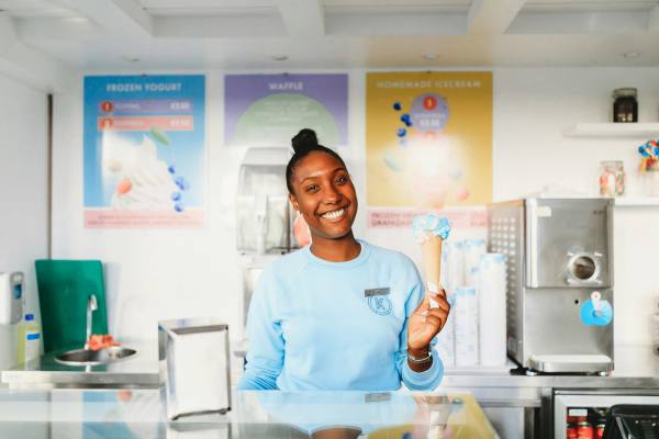 Ice cream shop employee