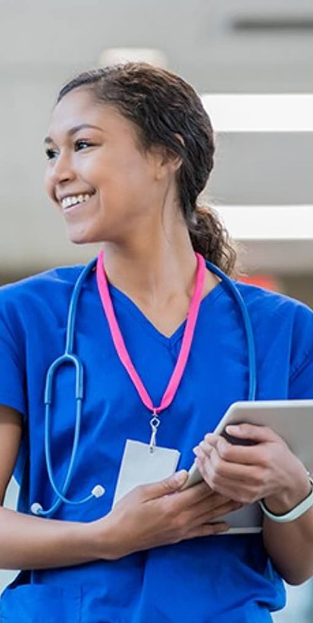 Healthcare worker at a medical facility