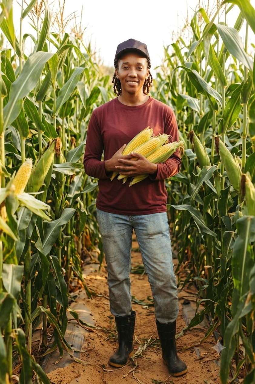 Cornfield worker