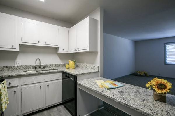 Modern kitchen in H-2B worker housing