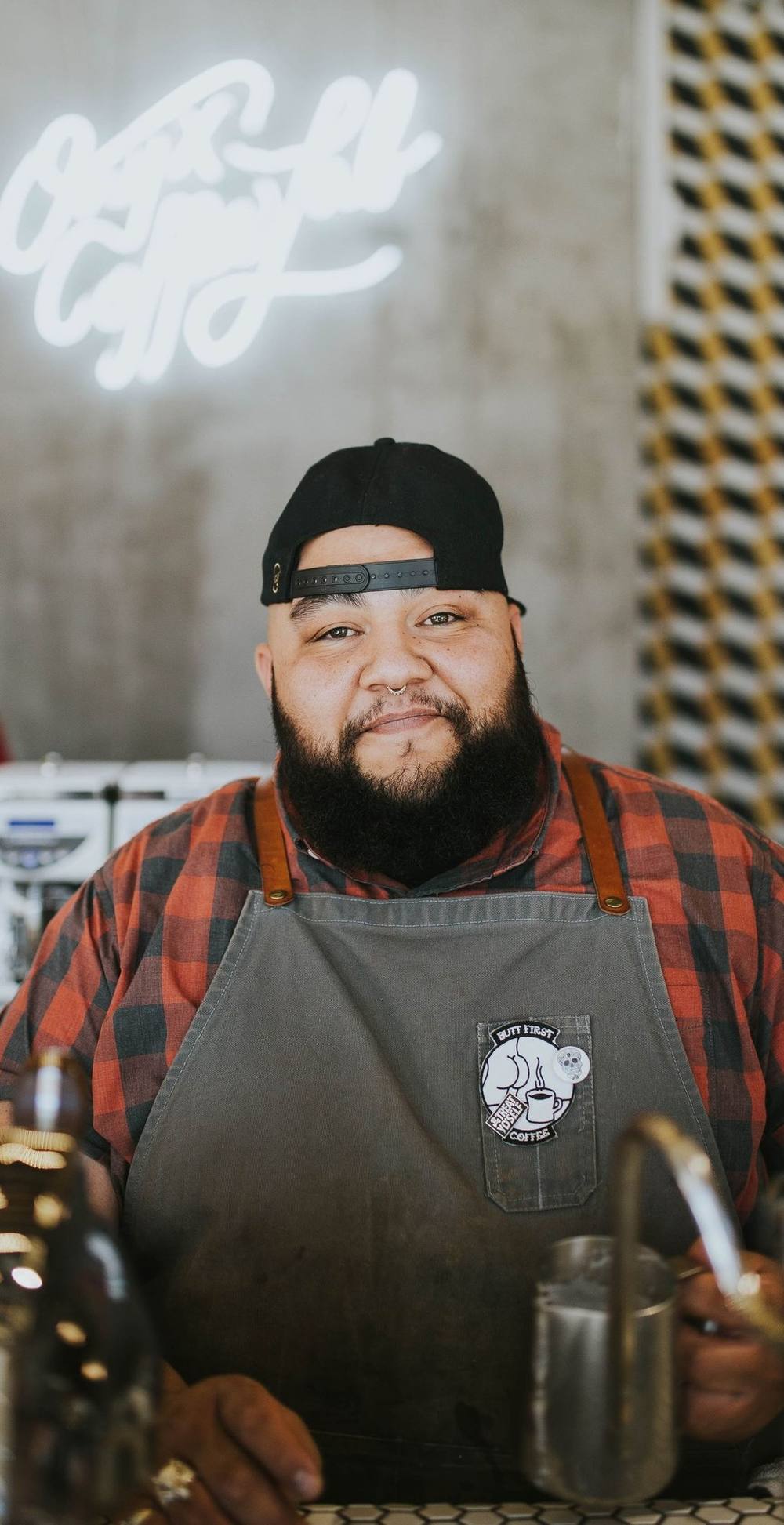 Hospitality workers in a hotel setting