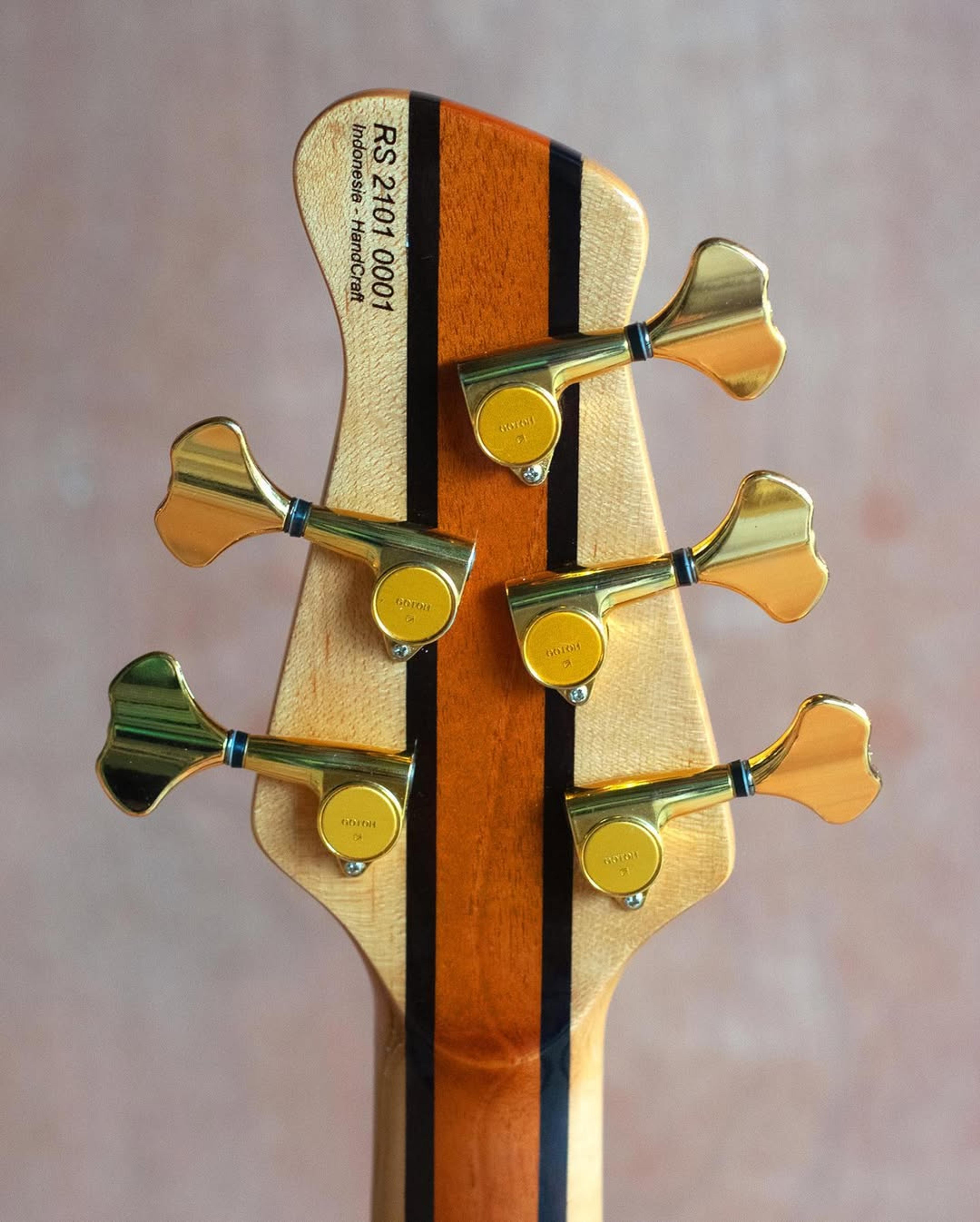 Back Headstock view of the ODIENG RS Series 5 string bass