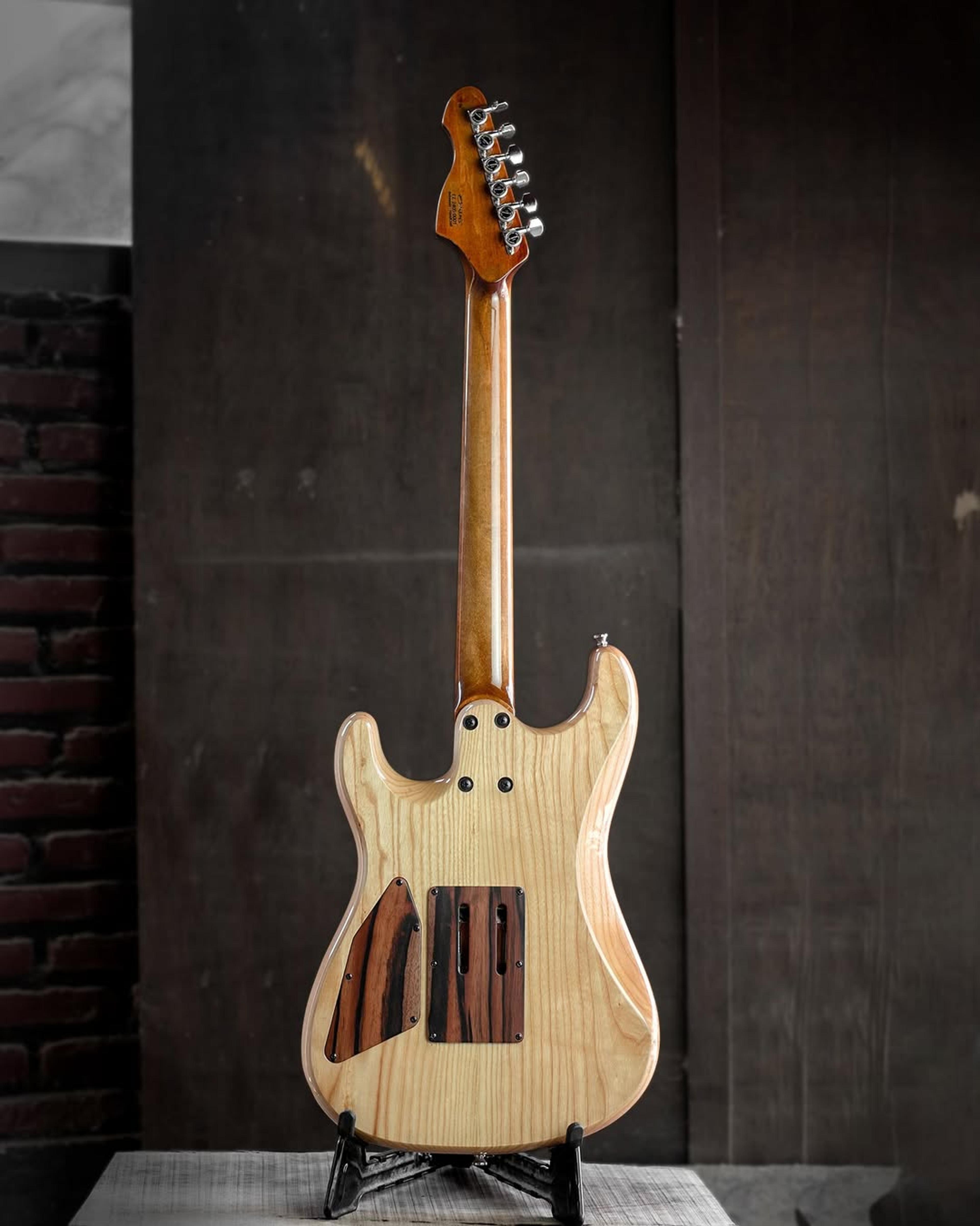 Full Back front view of the ODIENG El Signature 6 string Guitar