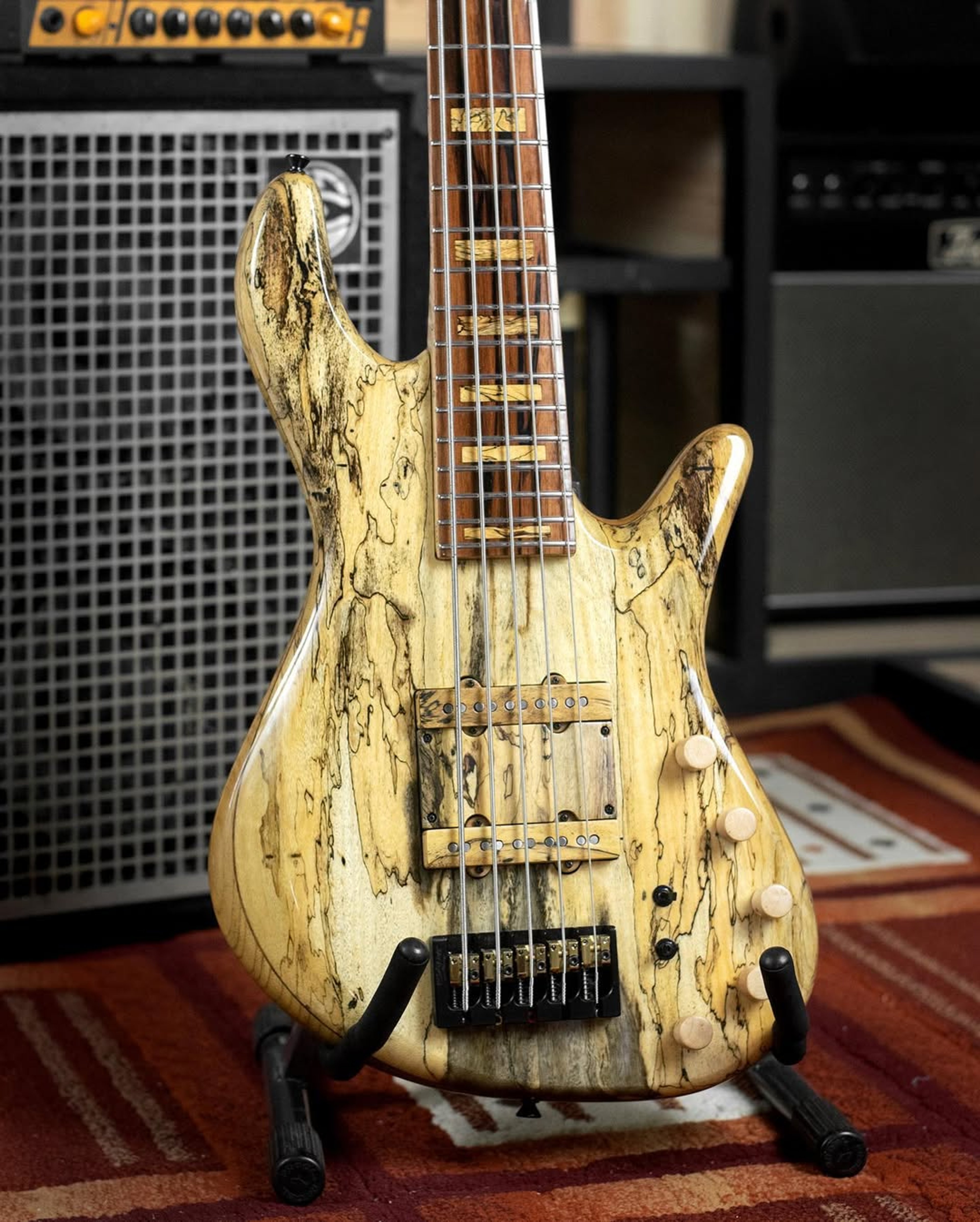 Front body view of the ODIENG Corvette 5 string bass