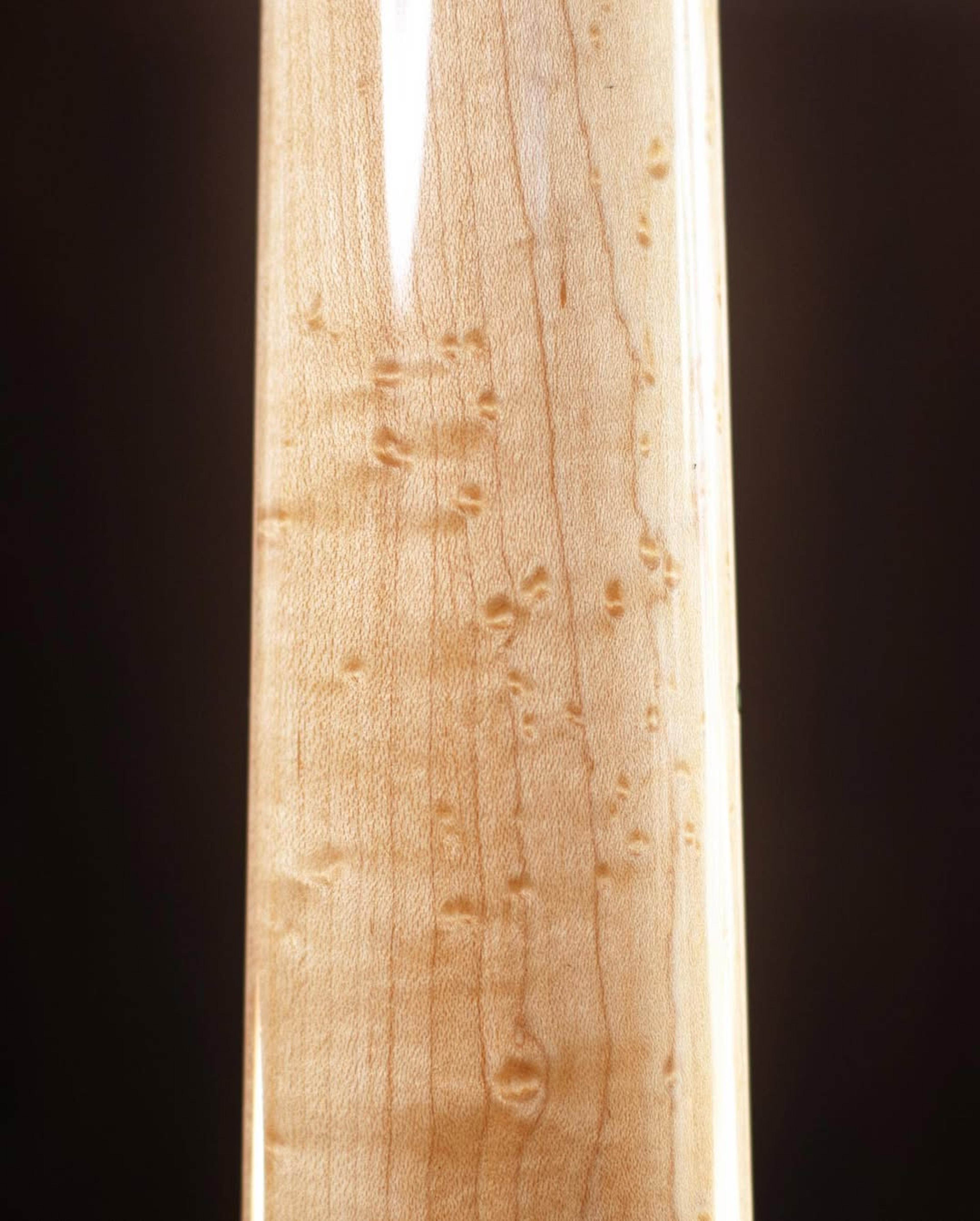 Back neck detail view of the ODIENG Corvette 5 string bass