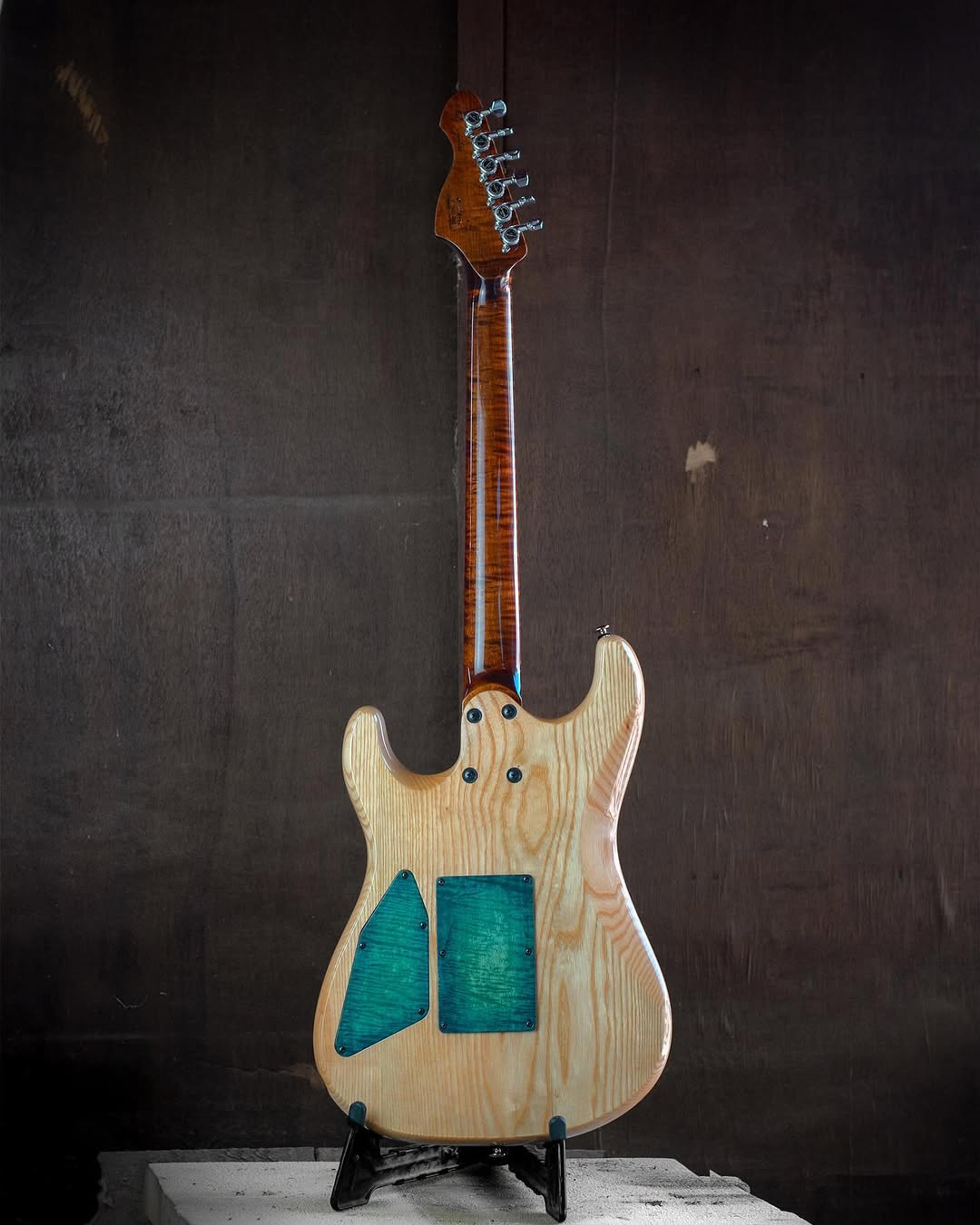 Full Back front view of the ODIENG EF Series 3 6 string Guitar