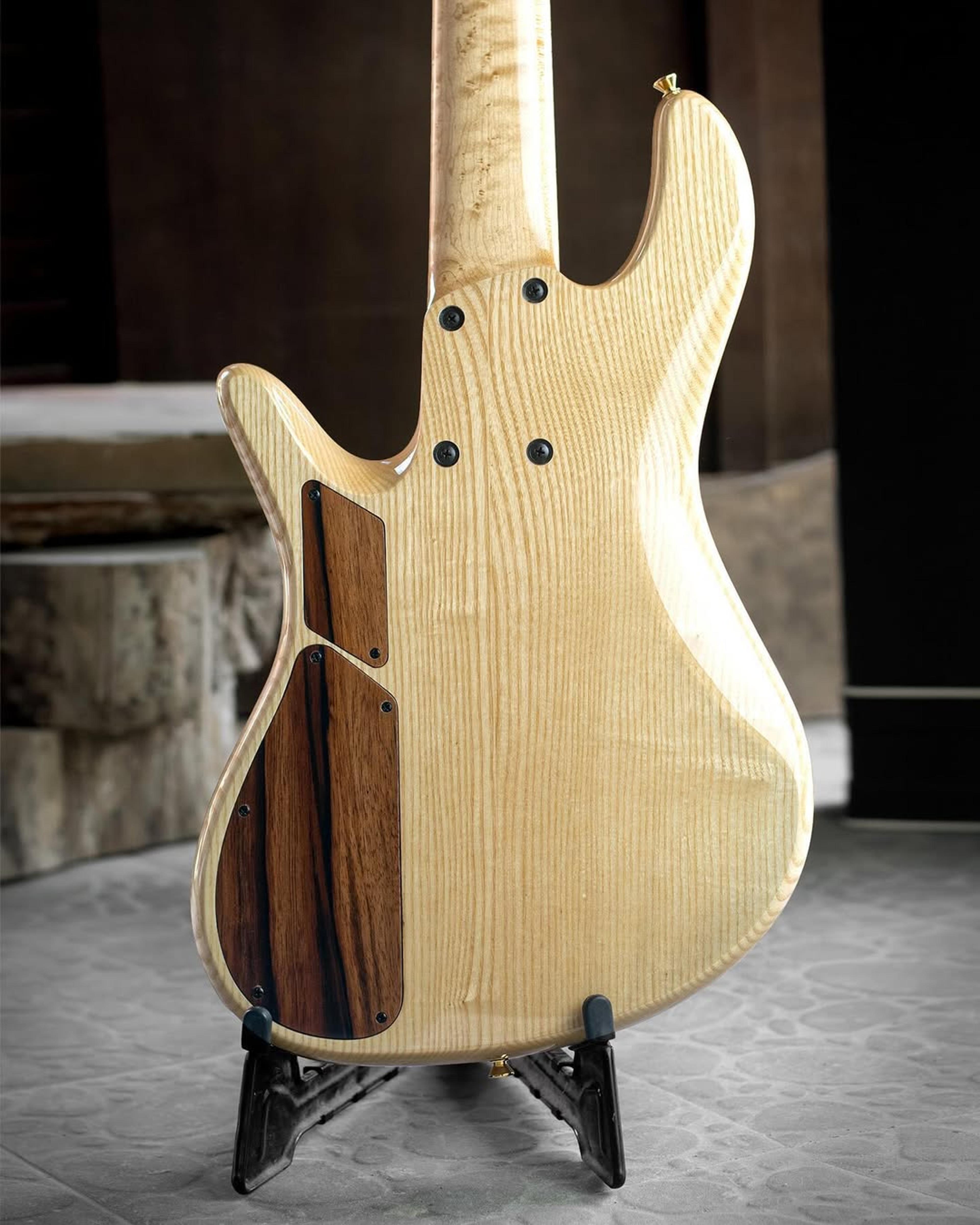 Back body view of the ODIENG INZ 5 string bass