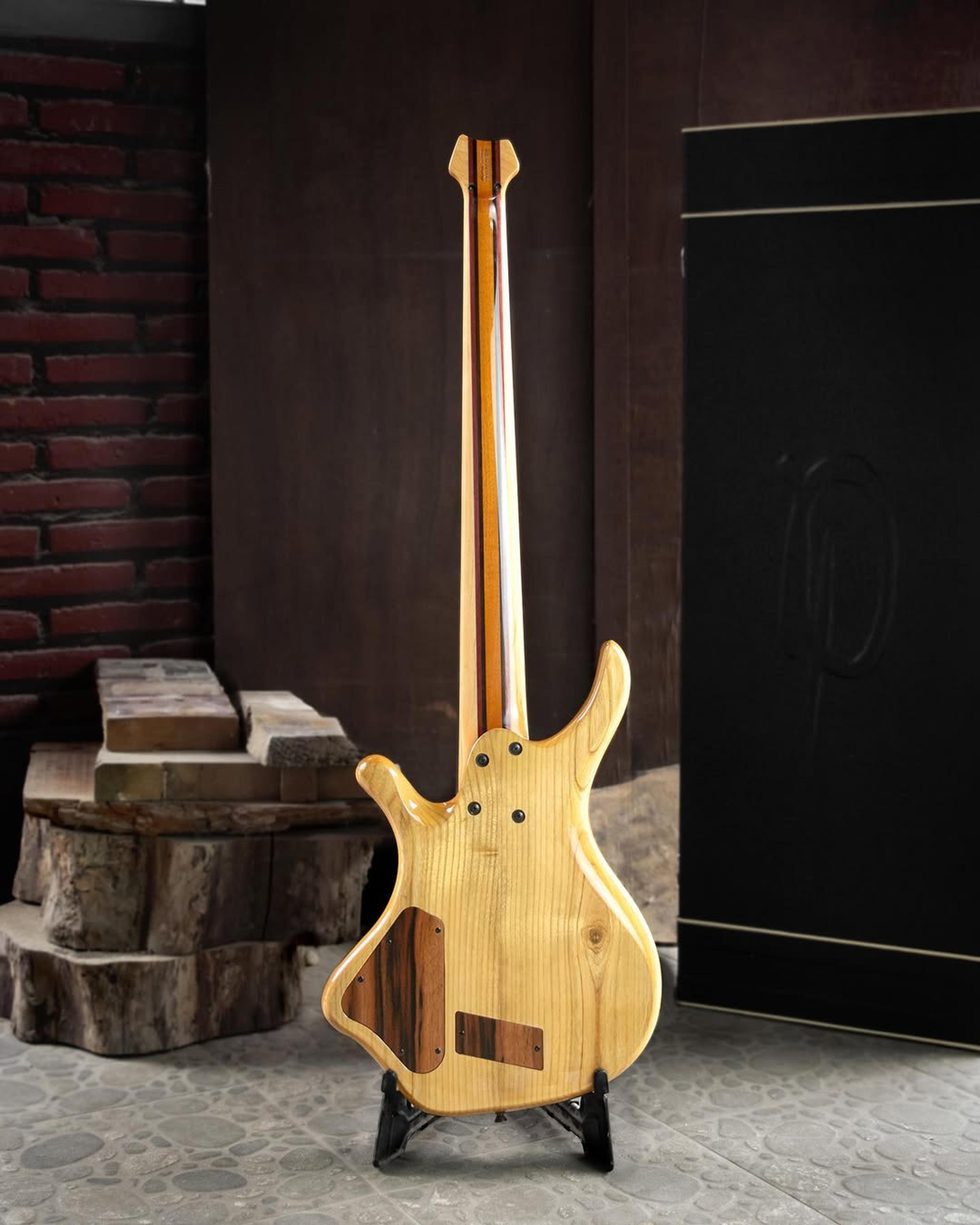 Full Back front view of the ODIENG Orfeo Headless 5 string bass