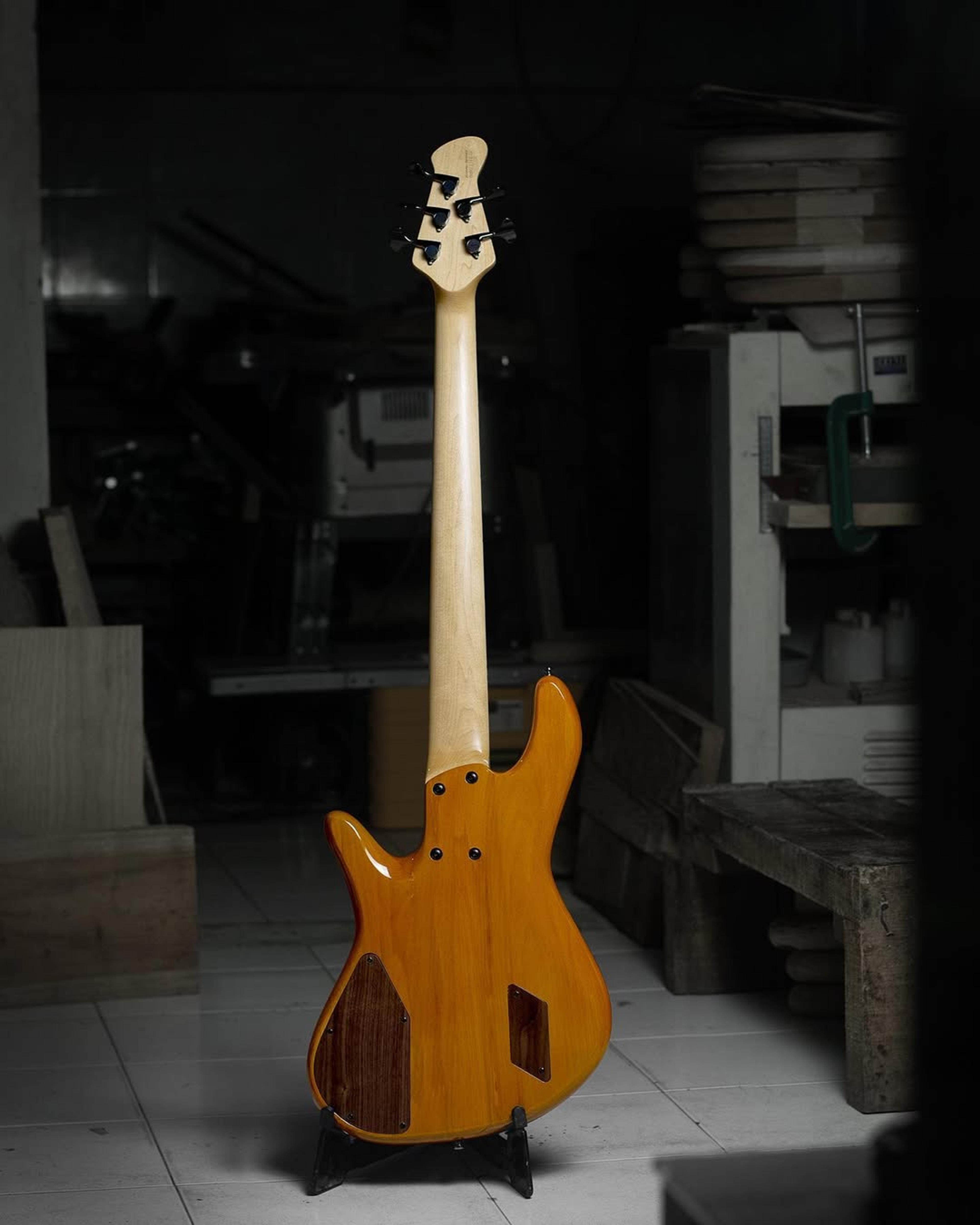 Full Back front view of the ODIENG INZ 5 string bass