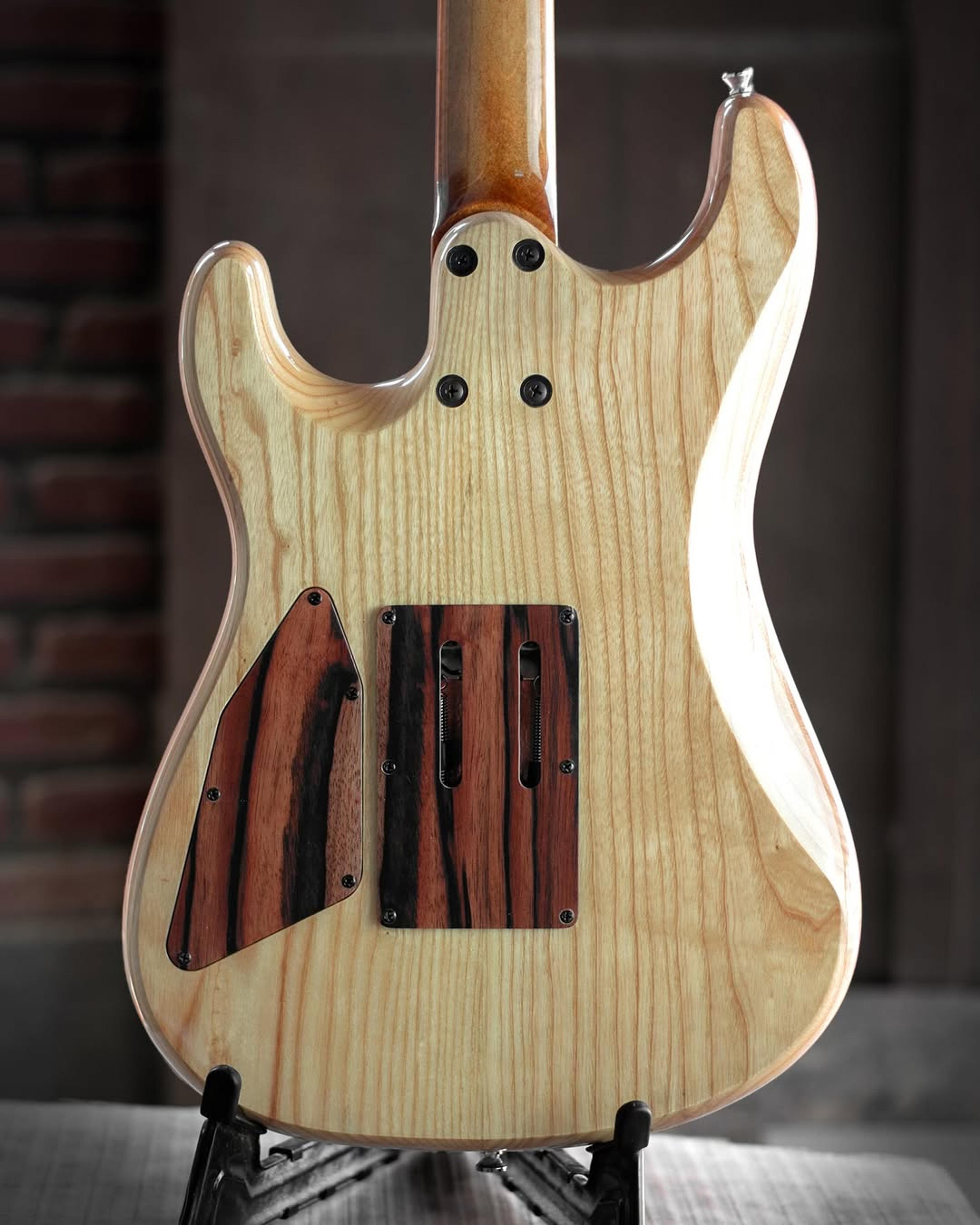 Back body view of the ODIENG El Signature 6 string Guitar
