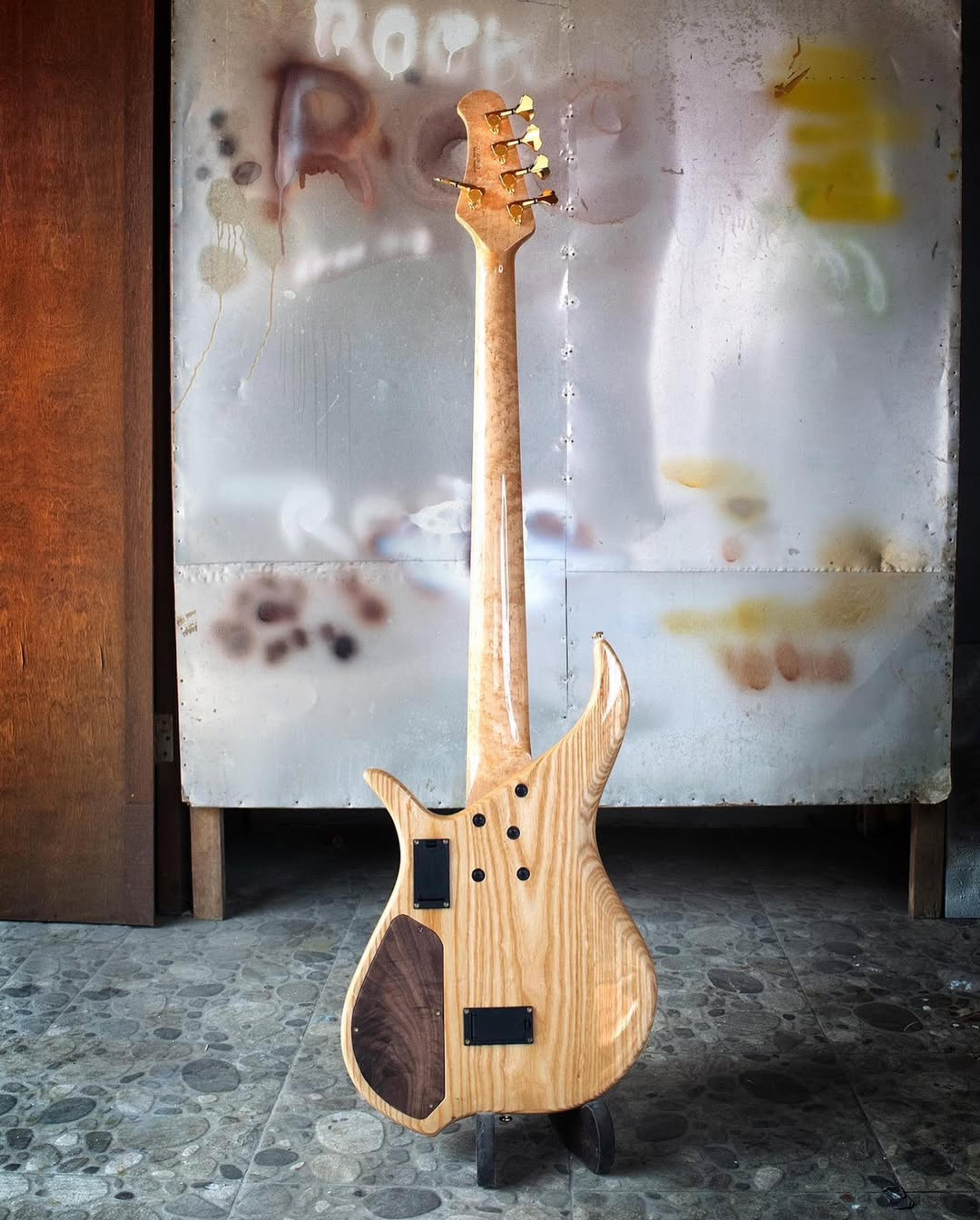 Full Back front view of the ODIENG Viper 5 string bass