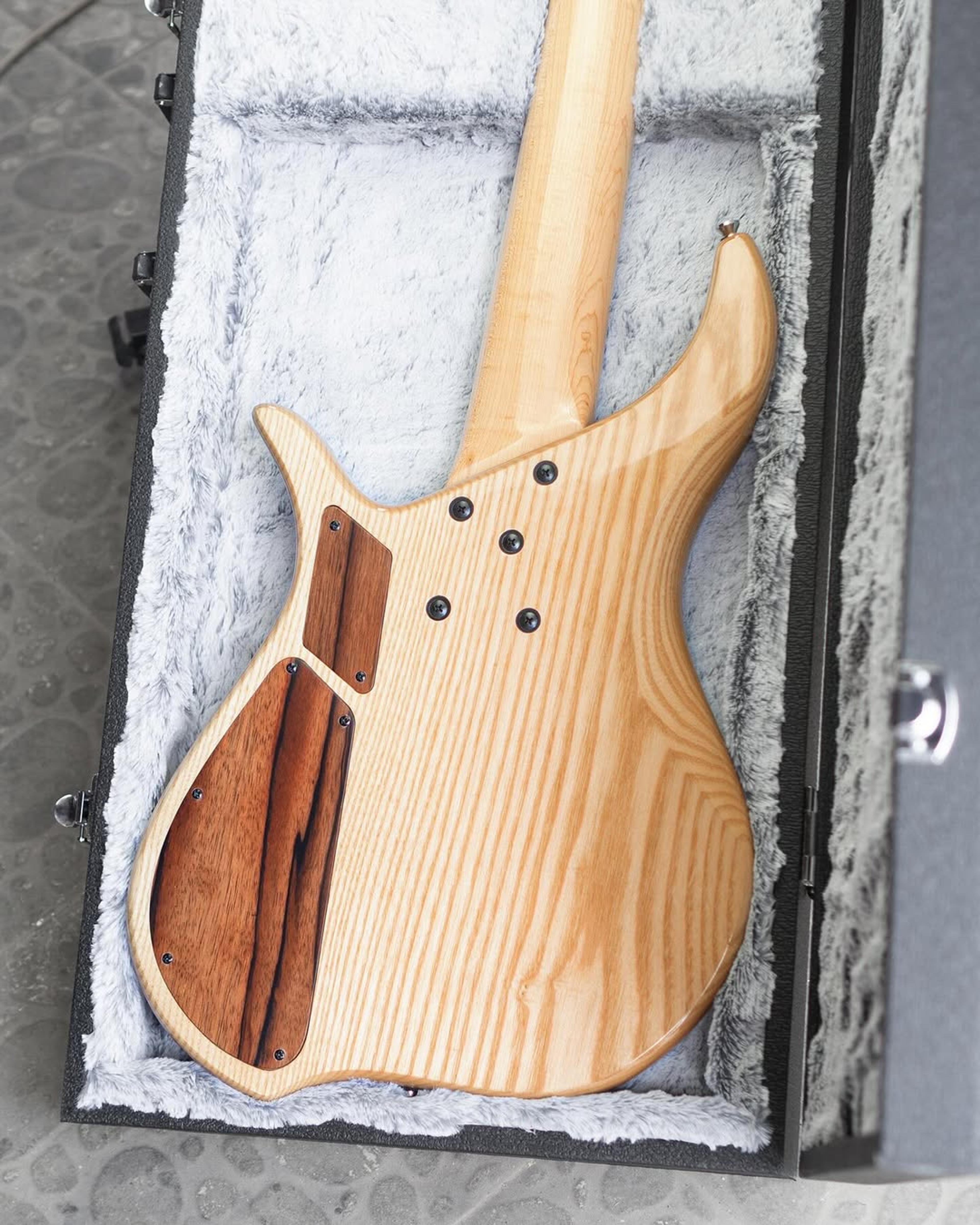 Back body view of the ODIENG Series Viper 5 string bass