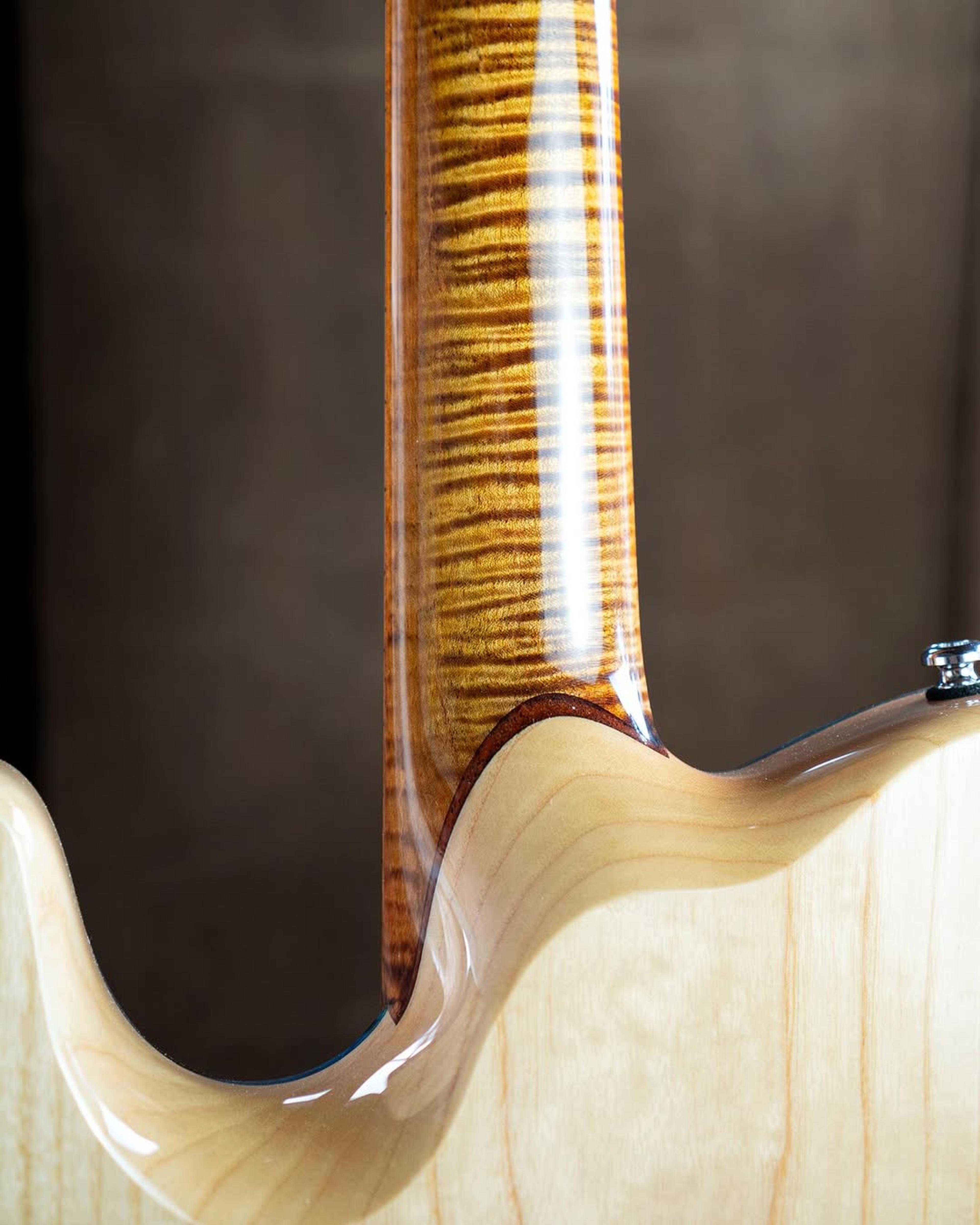 Back detail view of the ODIENG Parama Guitar 6 string Guitar