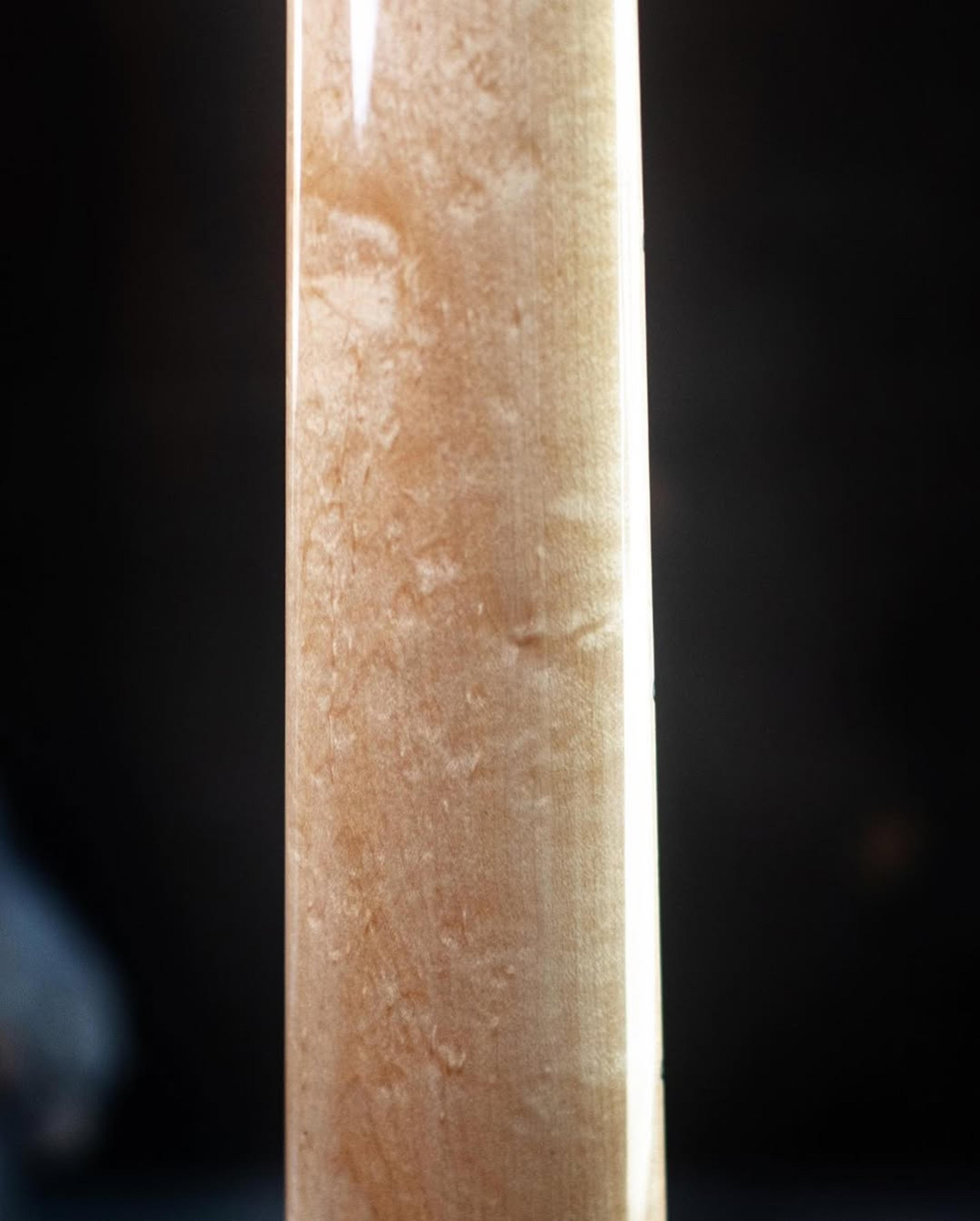 Back neck detail view of the ODIENG Nebula 5 string bass