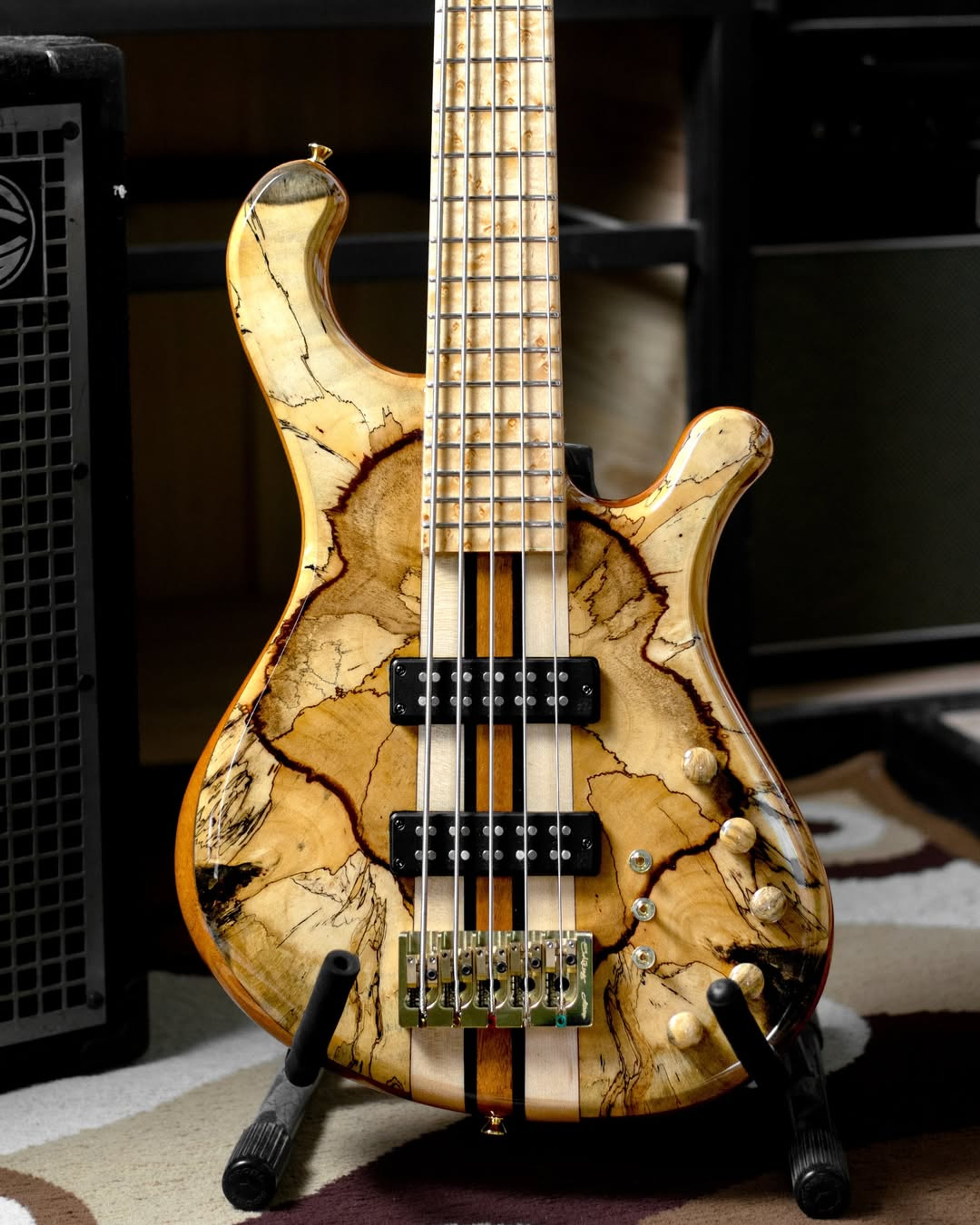Front body view of the ODIENG RS Series 5 string bass