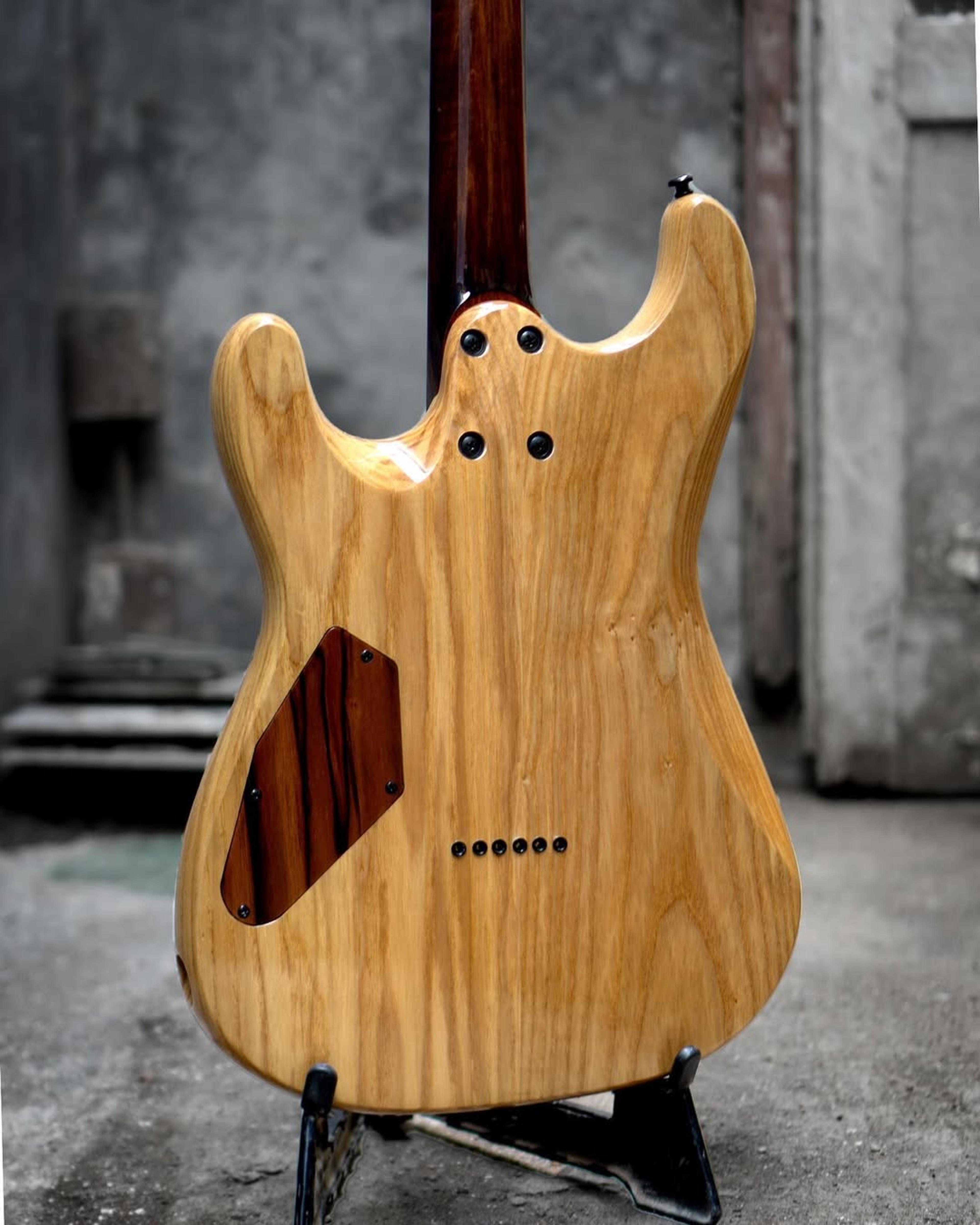Back body view of the ODIENG EF Series 3 6 string Guitar
