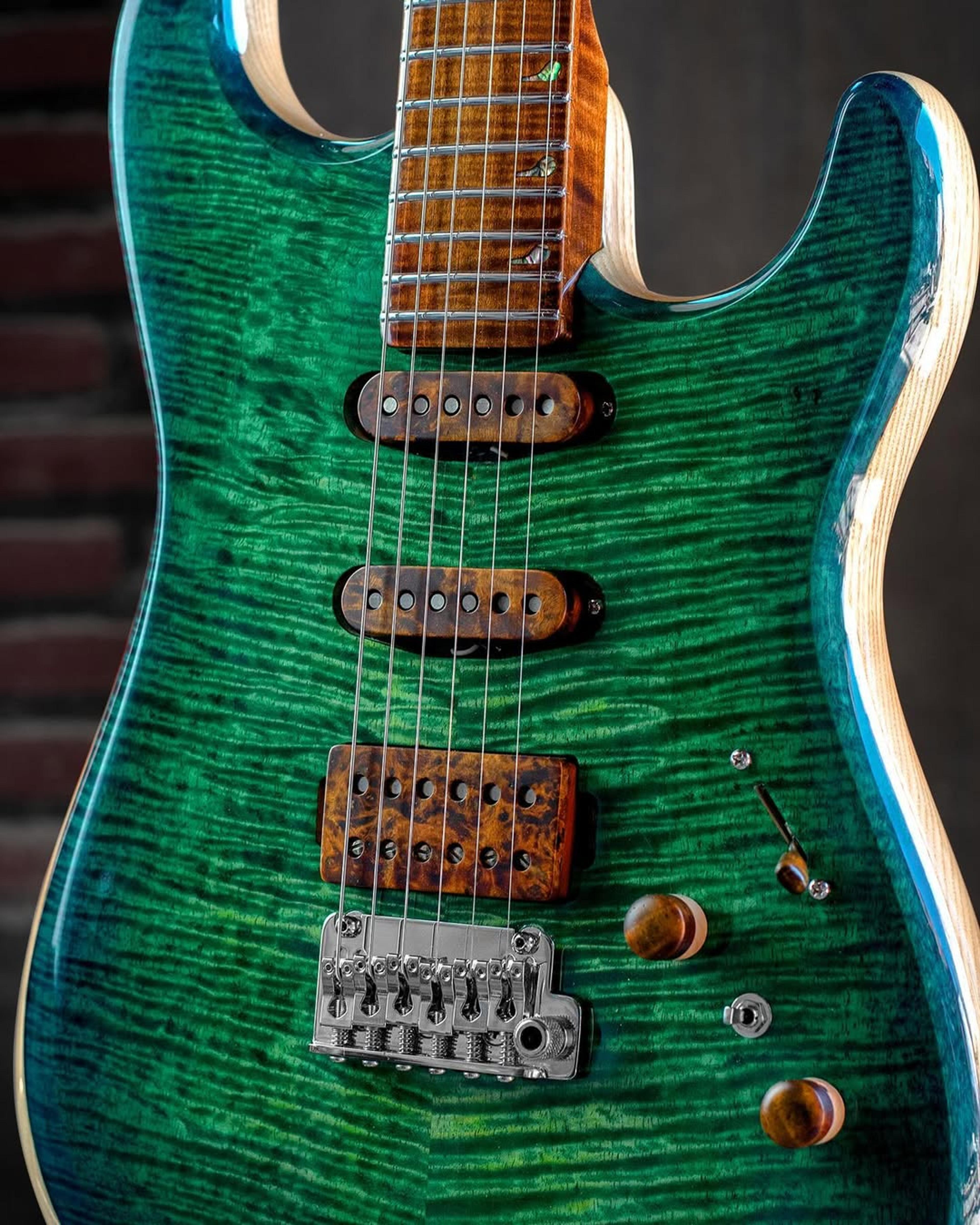 Side Body view of the ODIENG EF Series 3 6 string Guitar