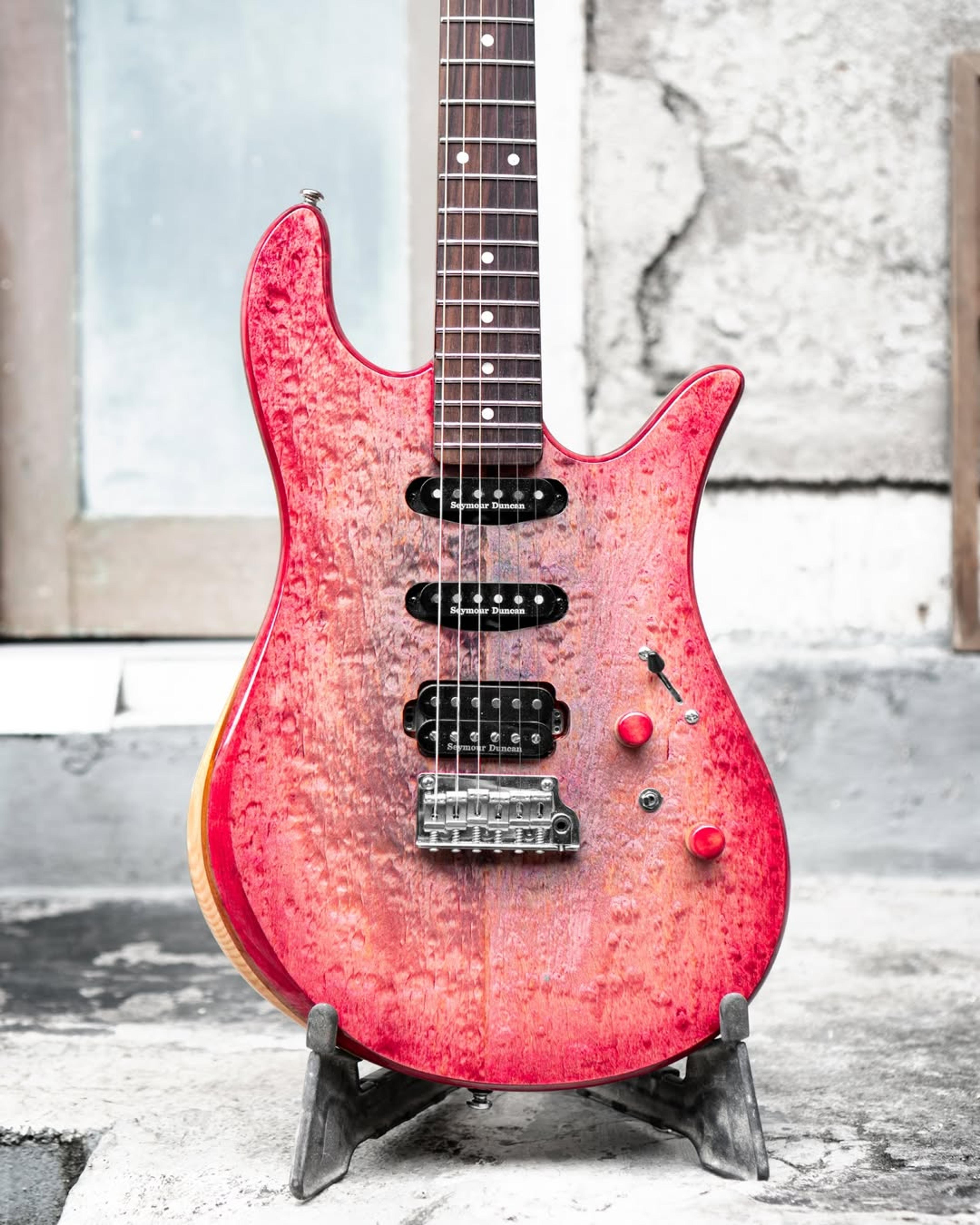 Front body view of the ODIENG Serephin 6 string guitar