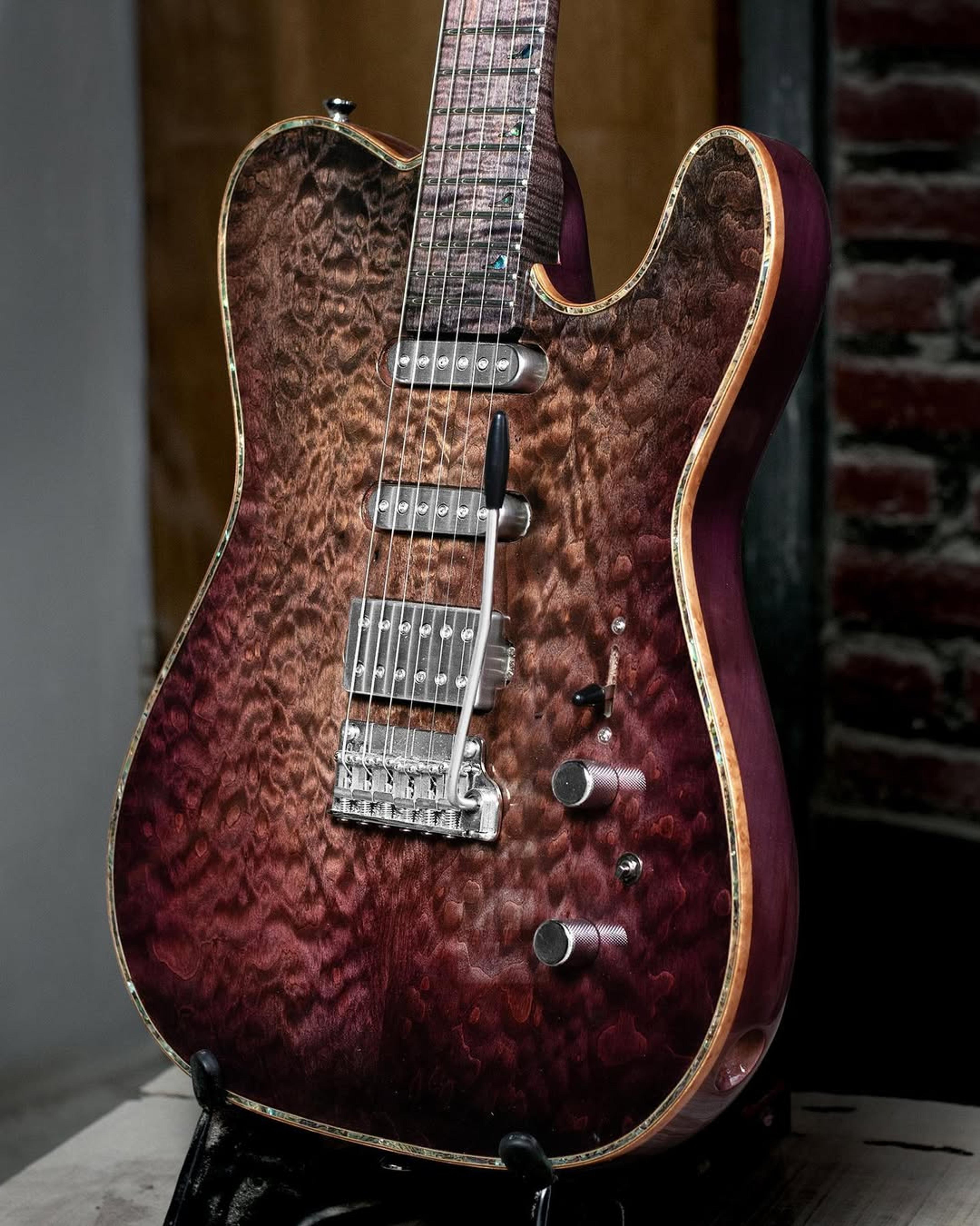 Side Body view of the ODIENG Parama Guitar 6 string Guitar