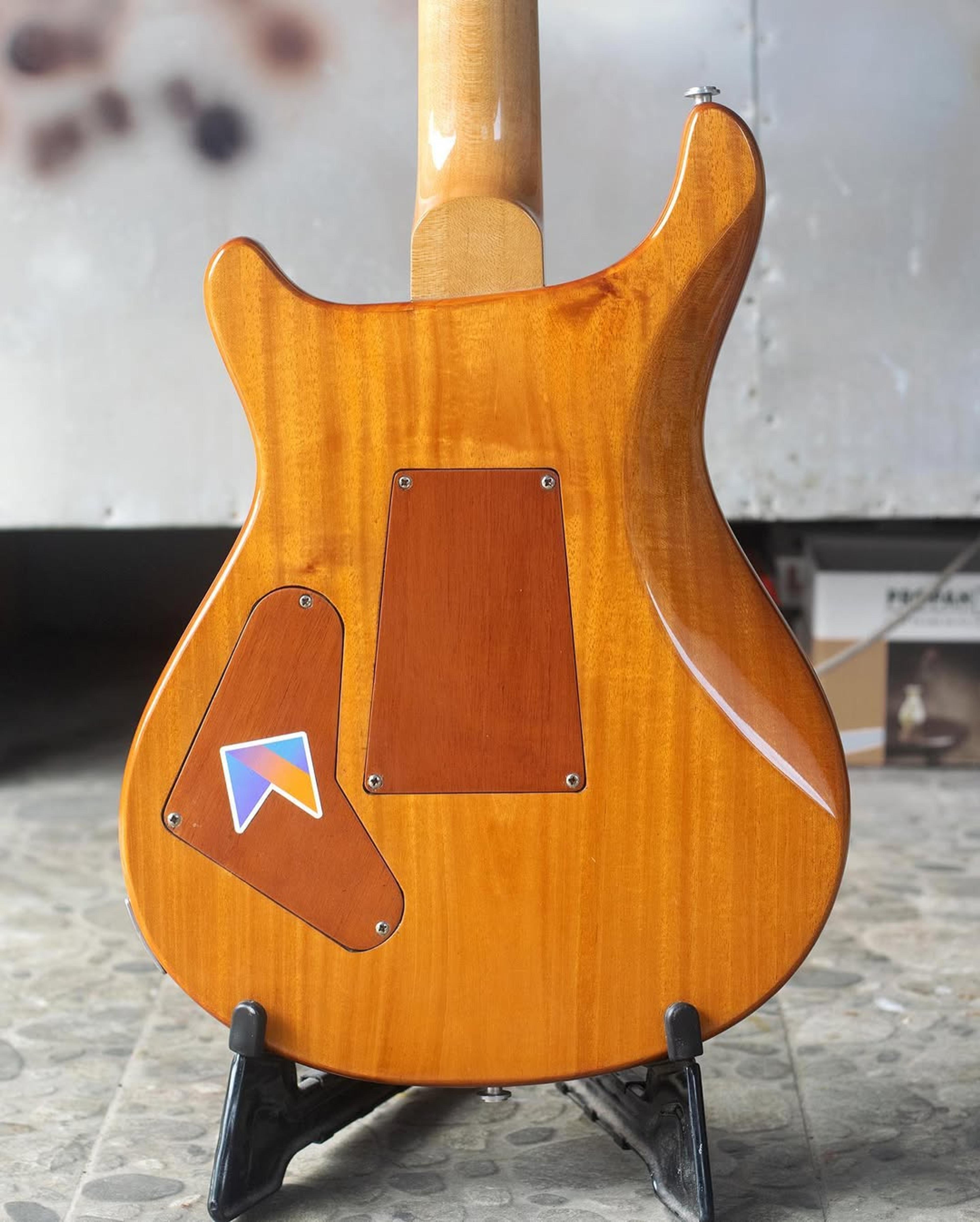 Back body view of the ODIENG 6 string Guitar