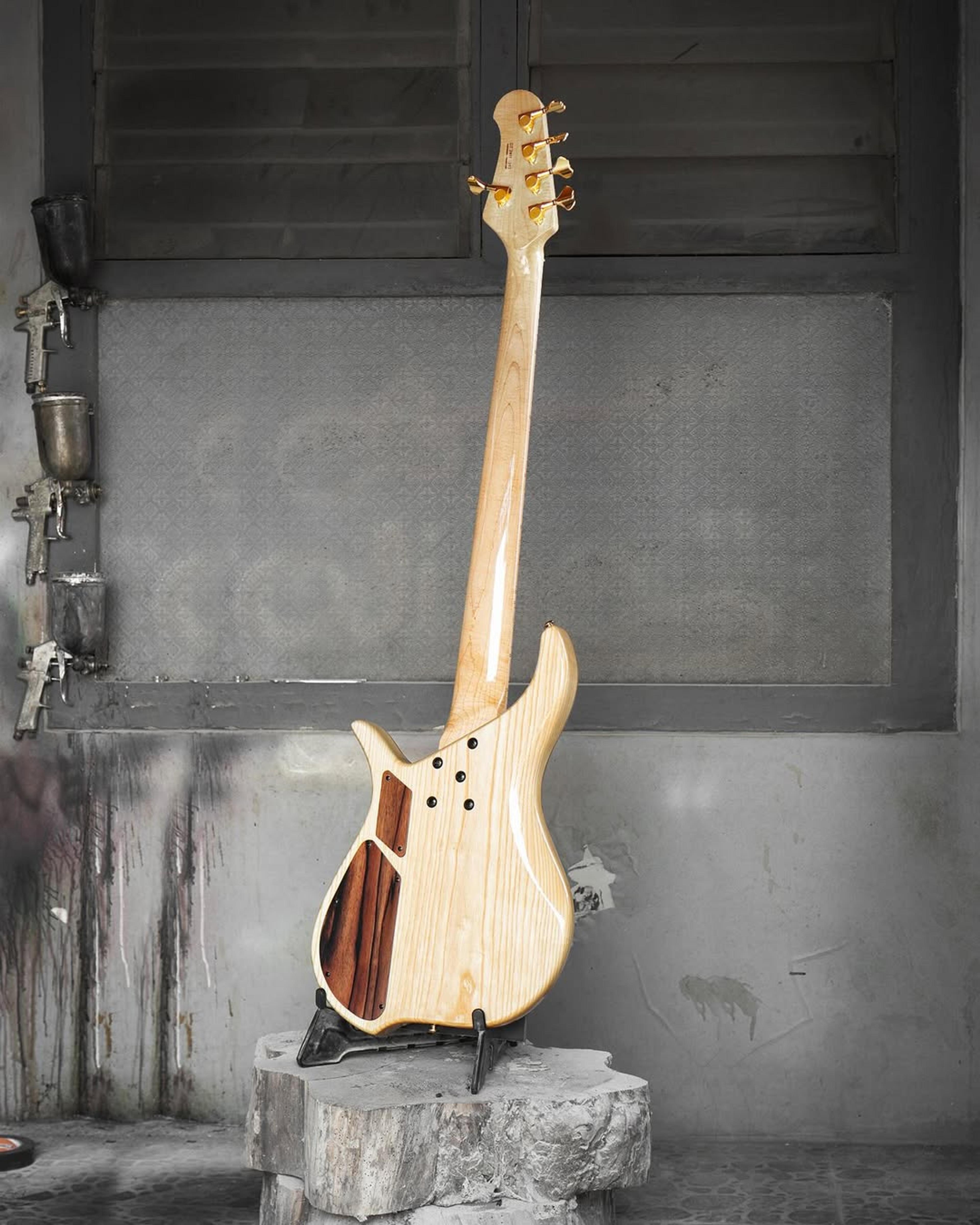 Full Back front view of the ODIENG Viper 5 string bass