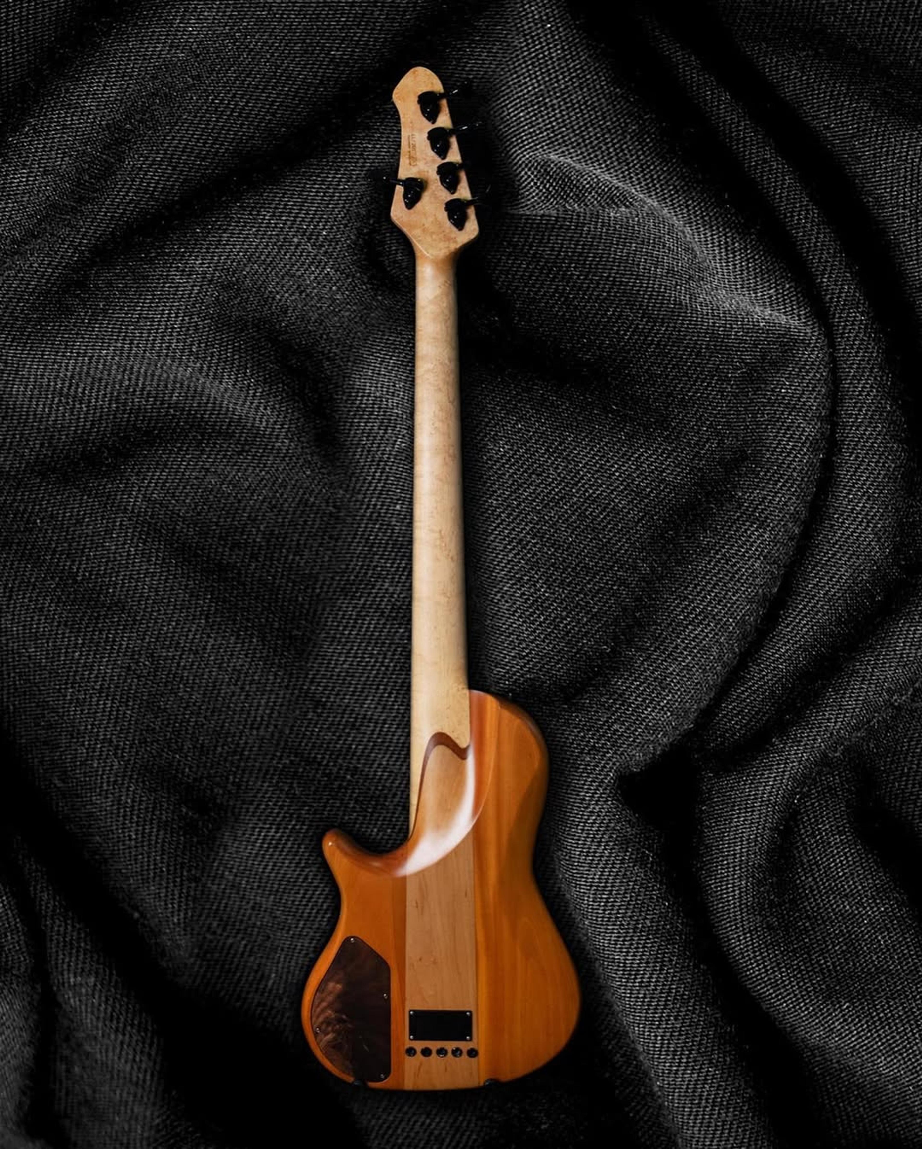 Full Back front view of the ODIENG Nebula 5 string bass