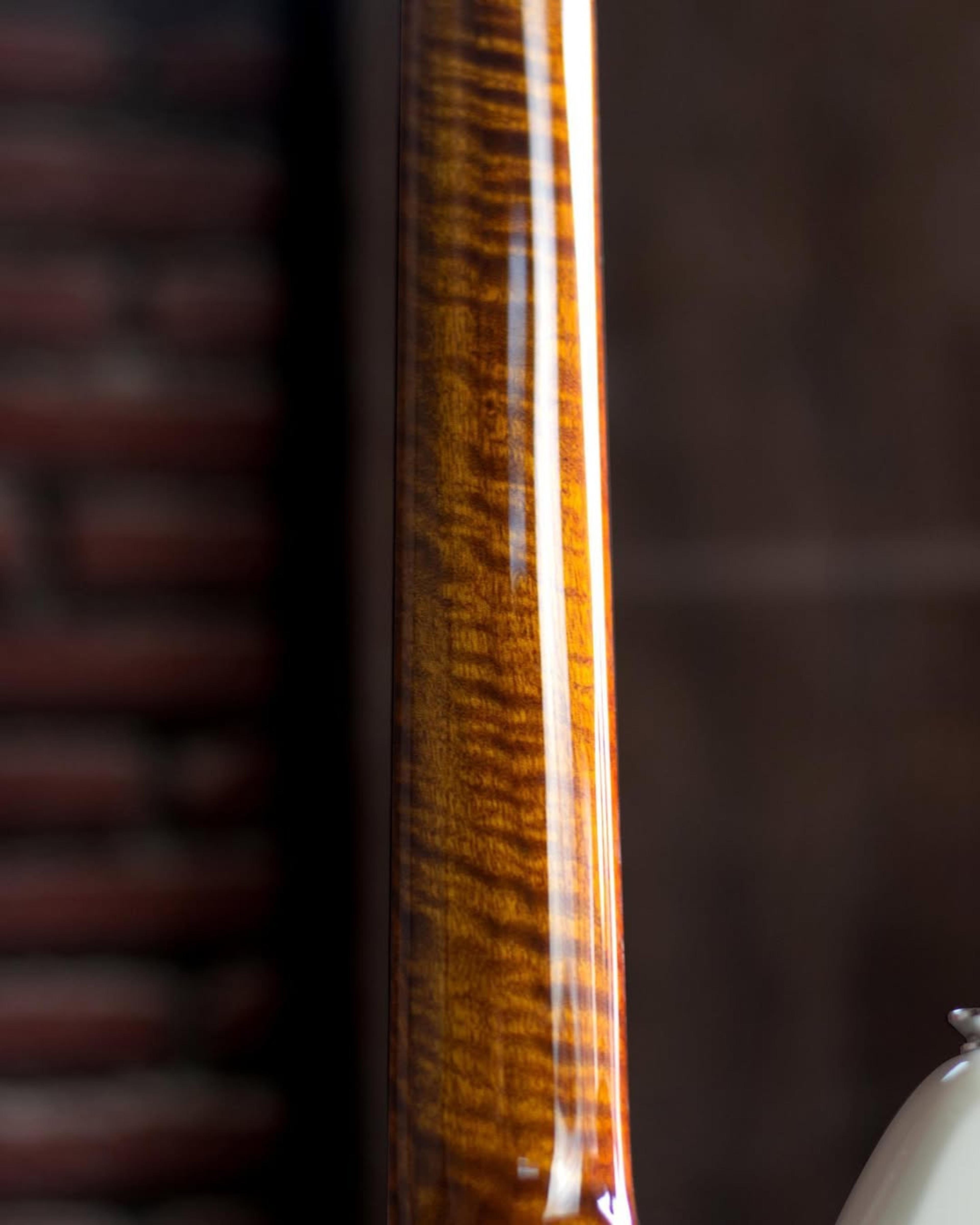 Back Neck detail view of the ODIENG EF Series 2 6 string guitar
