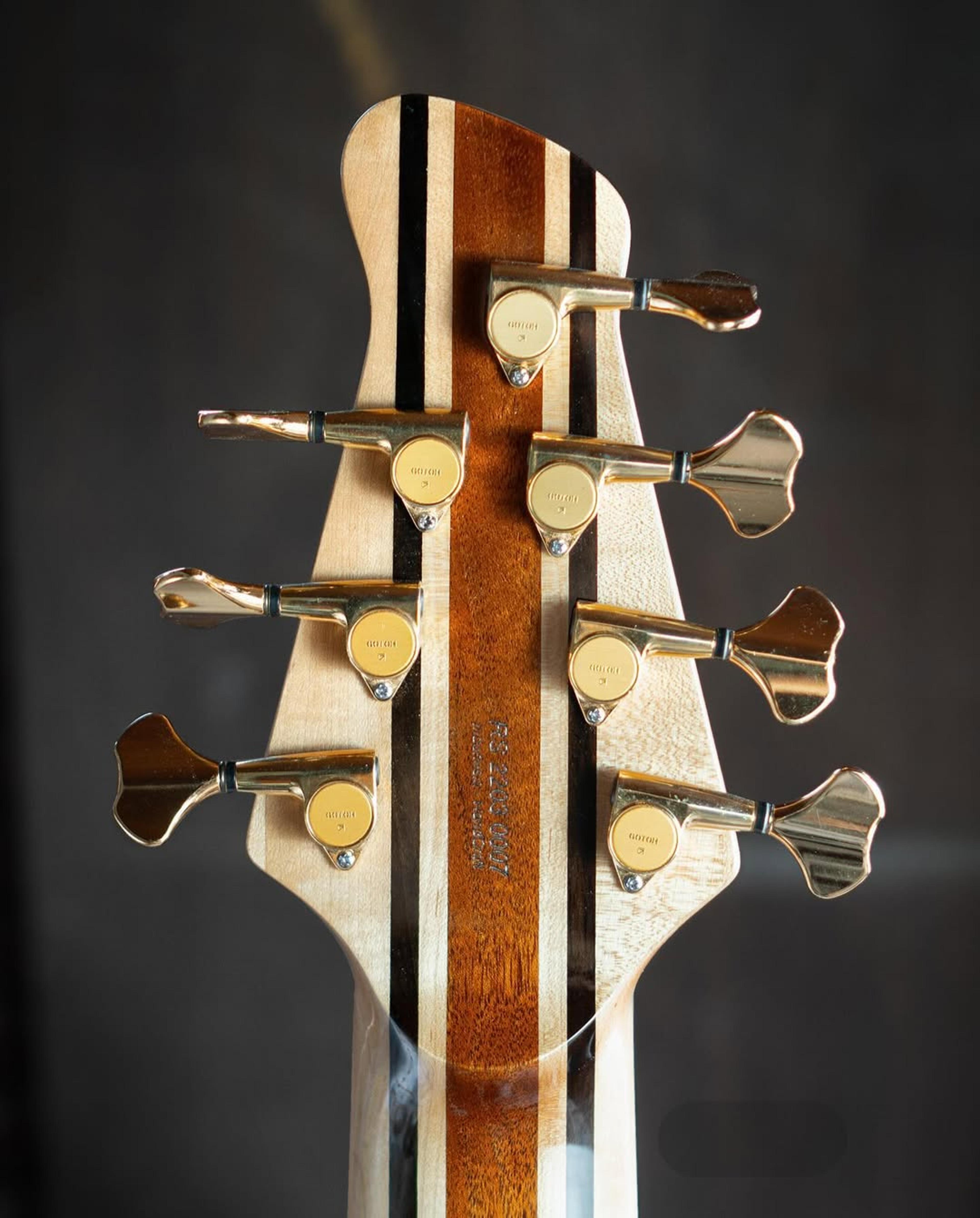 Back Headstock view of the ODIENG RS Series 7 string bass