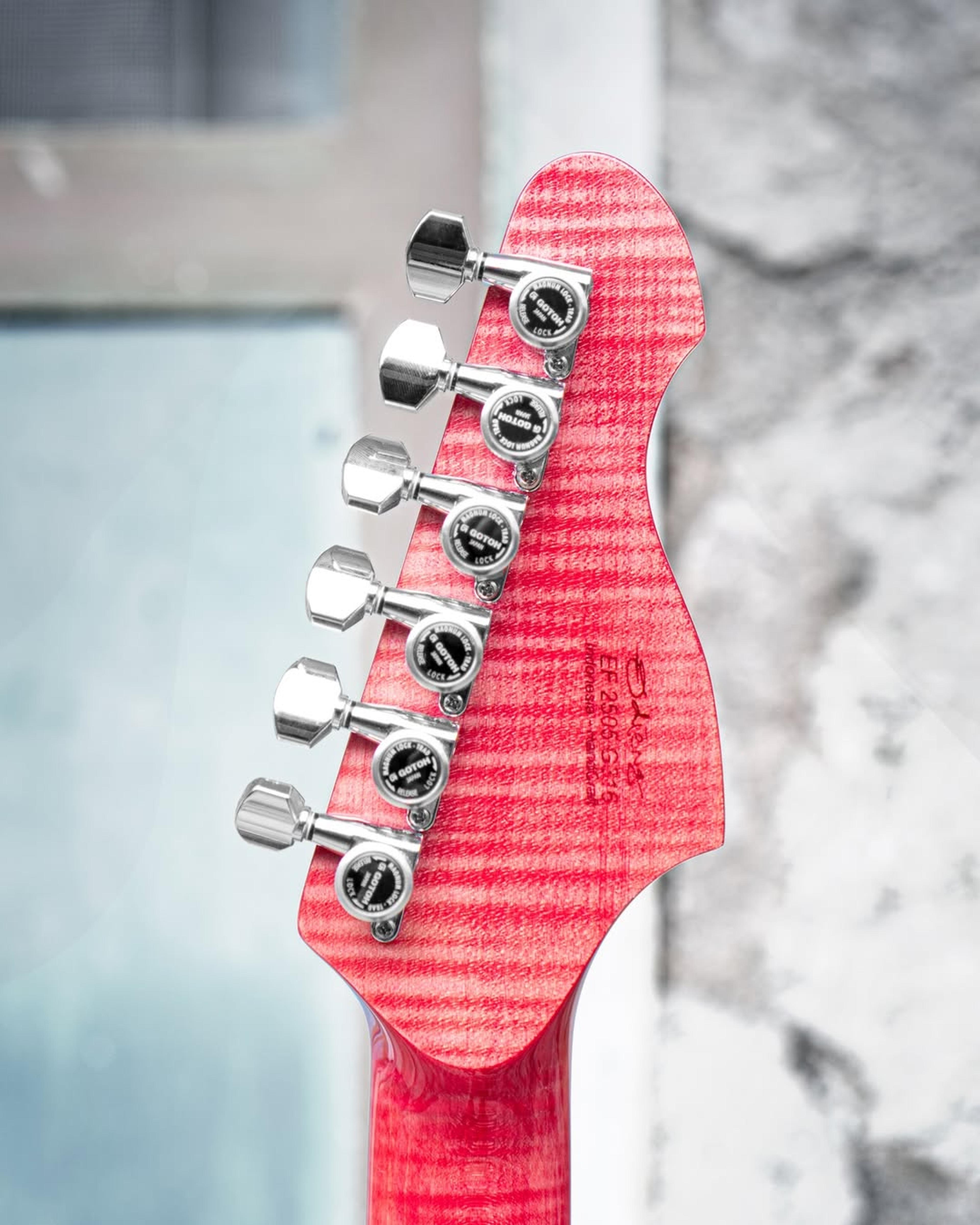 Back Headstock view of the ODIENG Serephin 6 string  guitar