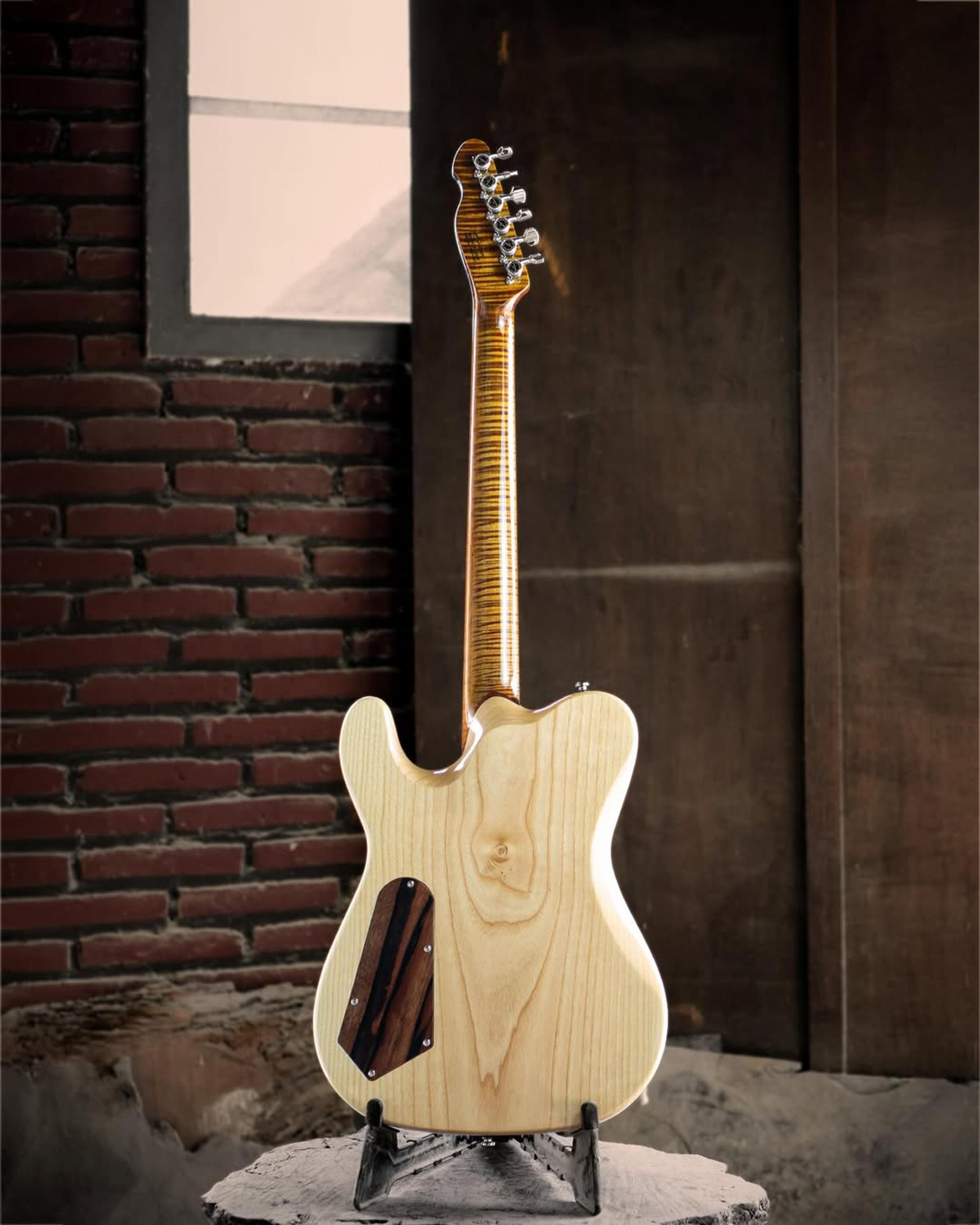 Full Back front view of the ODIENG Parama Guitar 6 string Guitar