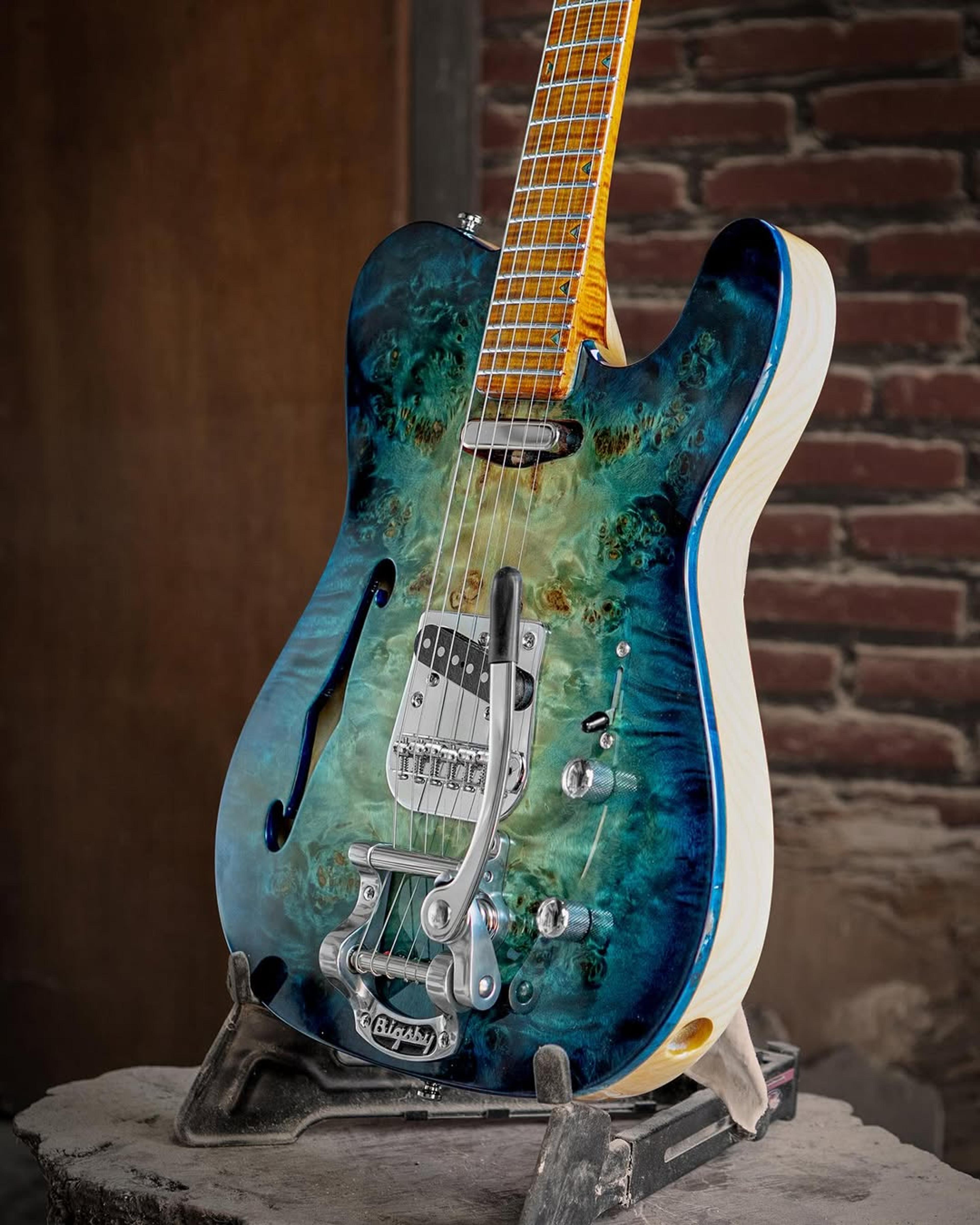 Side Body view of the ODIENG Parama Guitar 6 string Guitar
