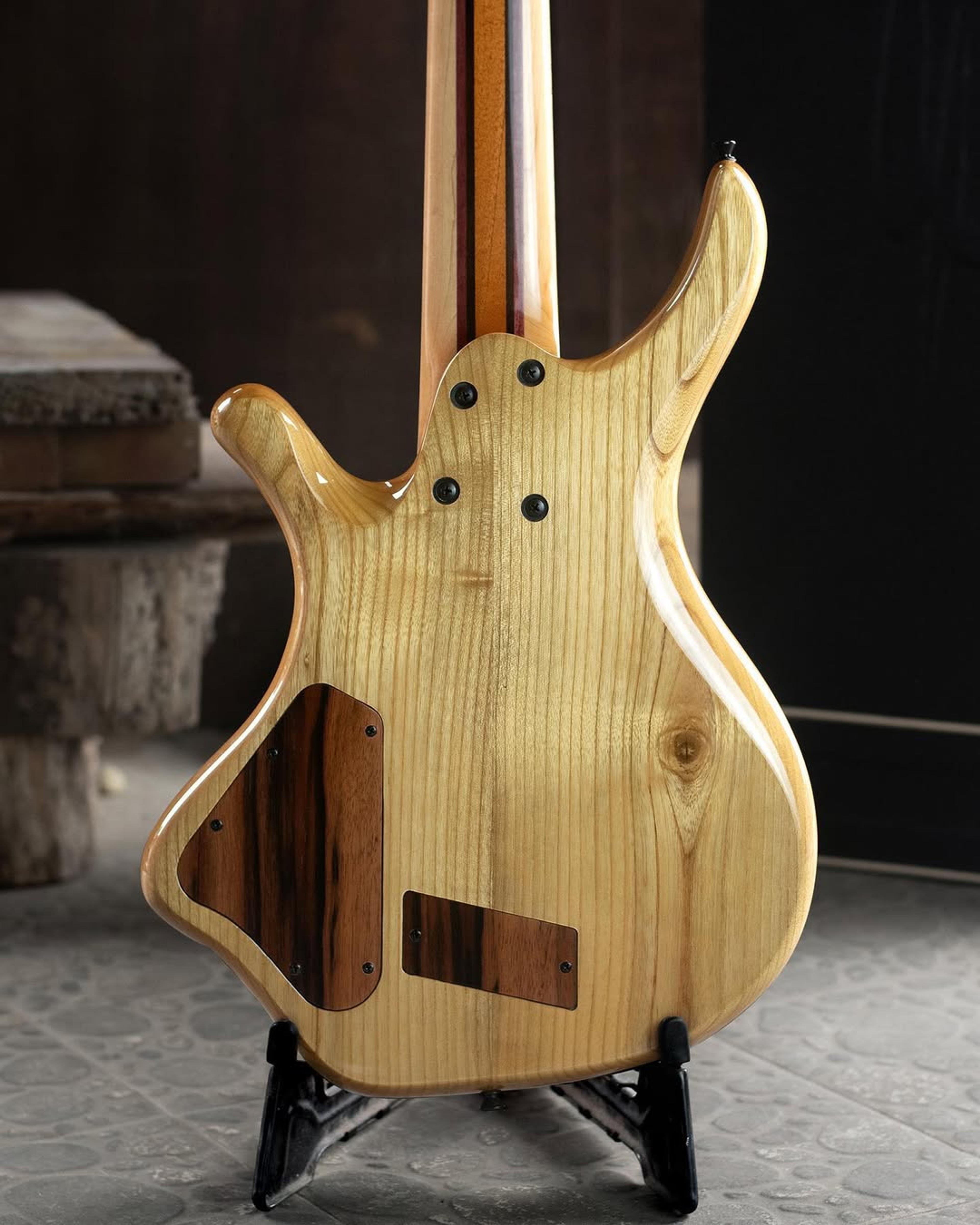 Back body view of the ODIENG Orfeo Headless 5 string bass