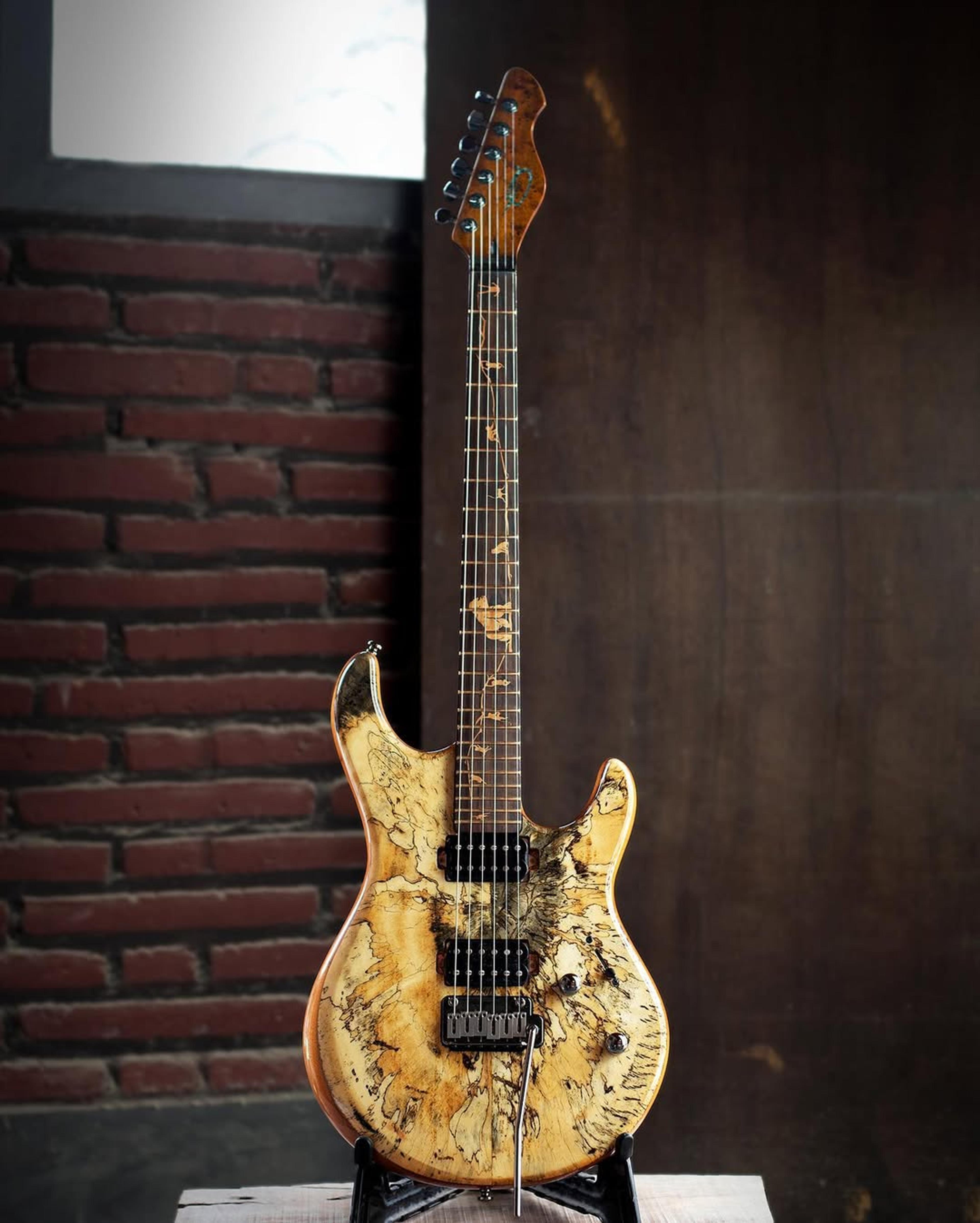 Full front view of the ODIENG NB Series 6 string Guitar
