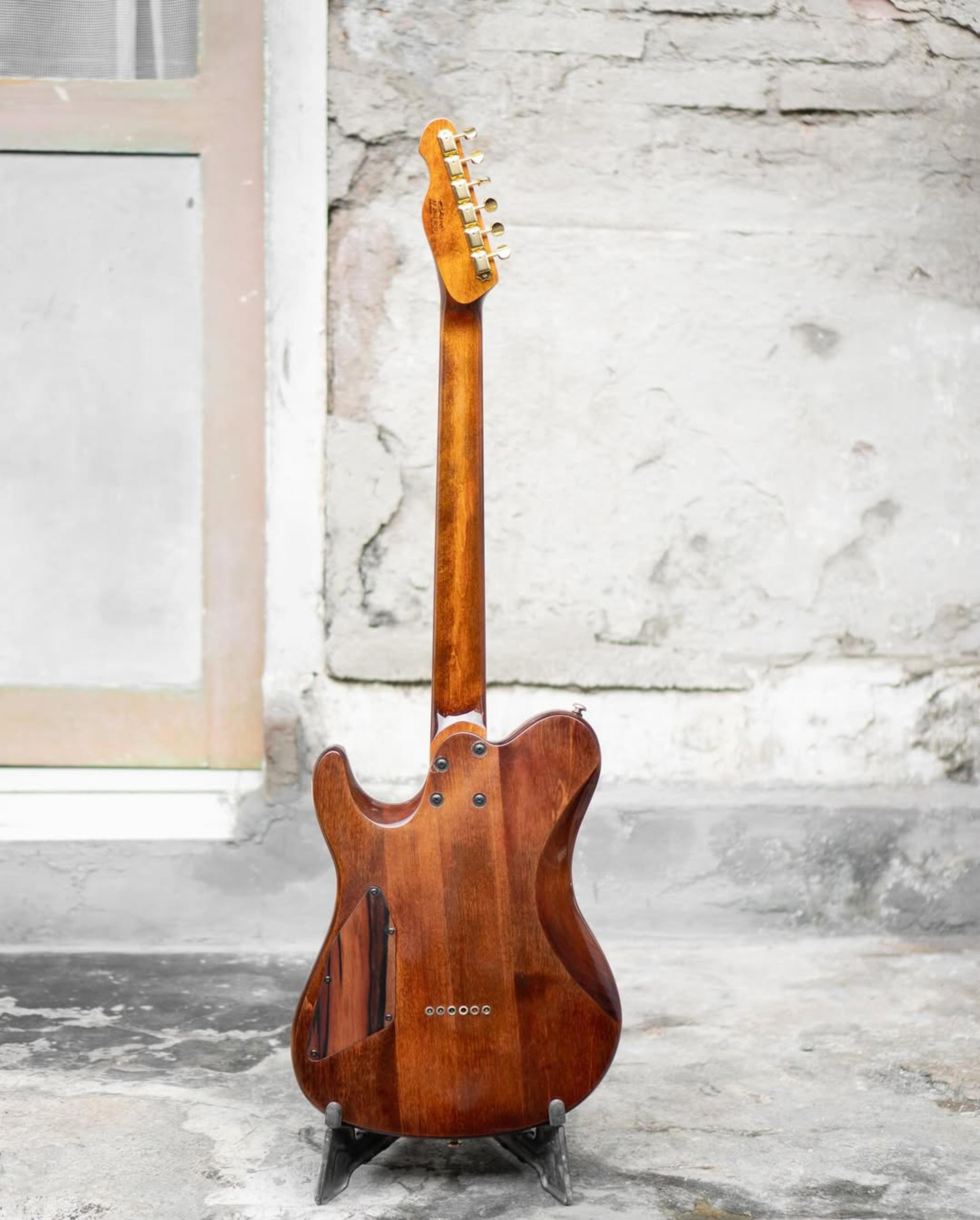 Full Back front view of the EF Parama Guitar 6 string Guitar