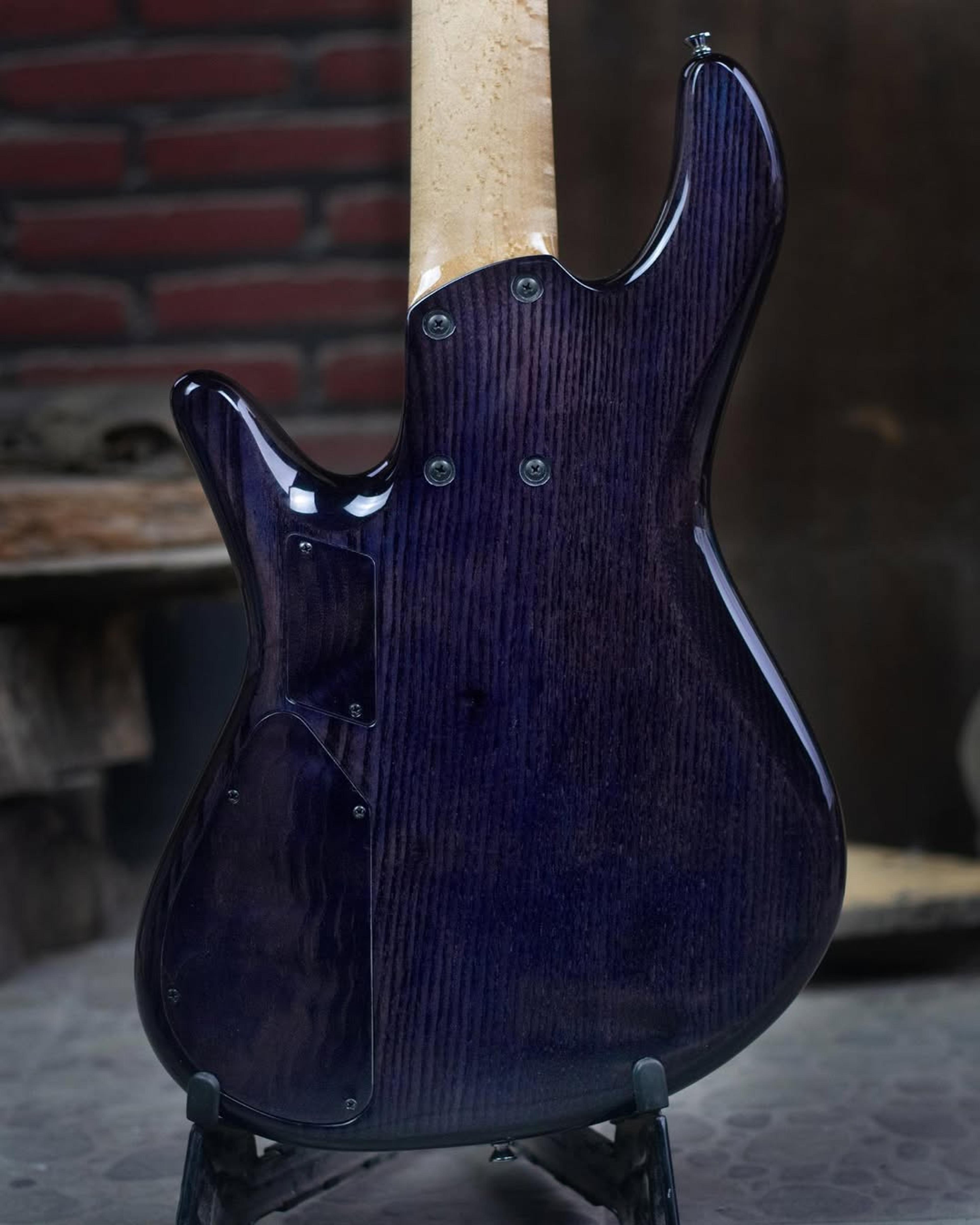 Back body view of the ODIENG INZ 5 string bass