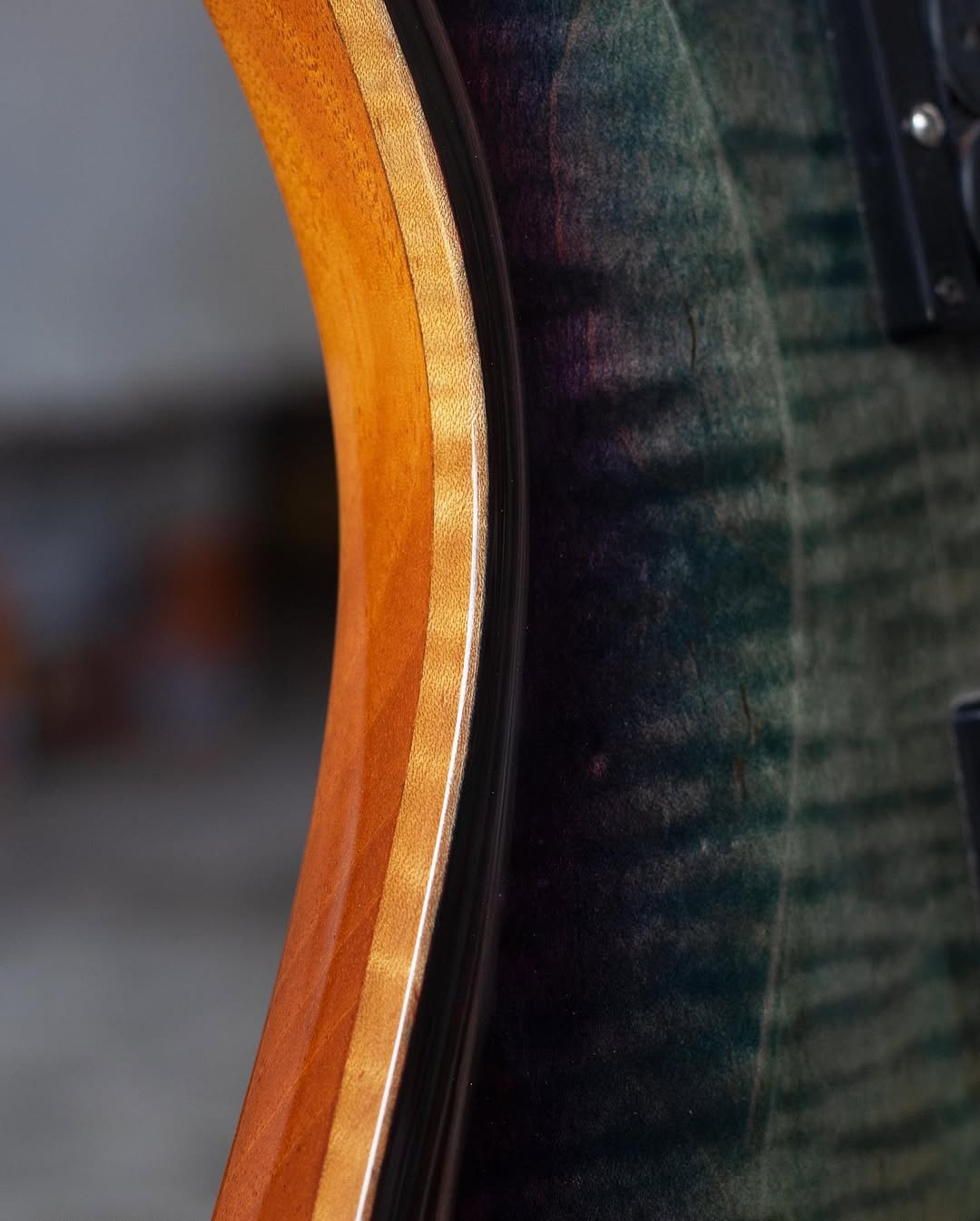 Front detail view of the ODIENG 6 string Guitar