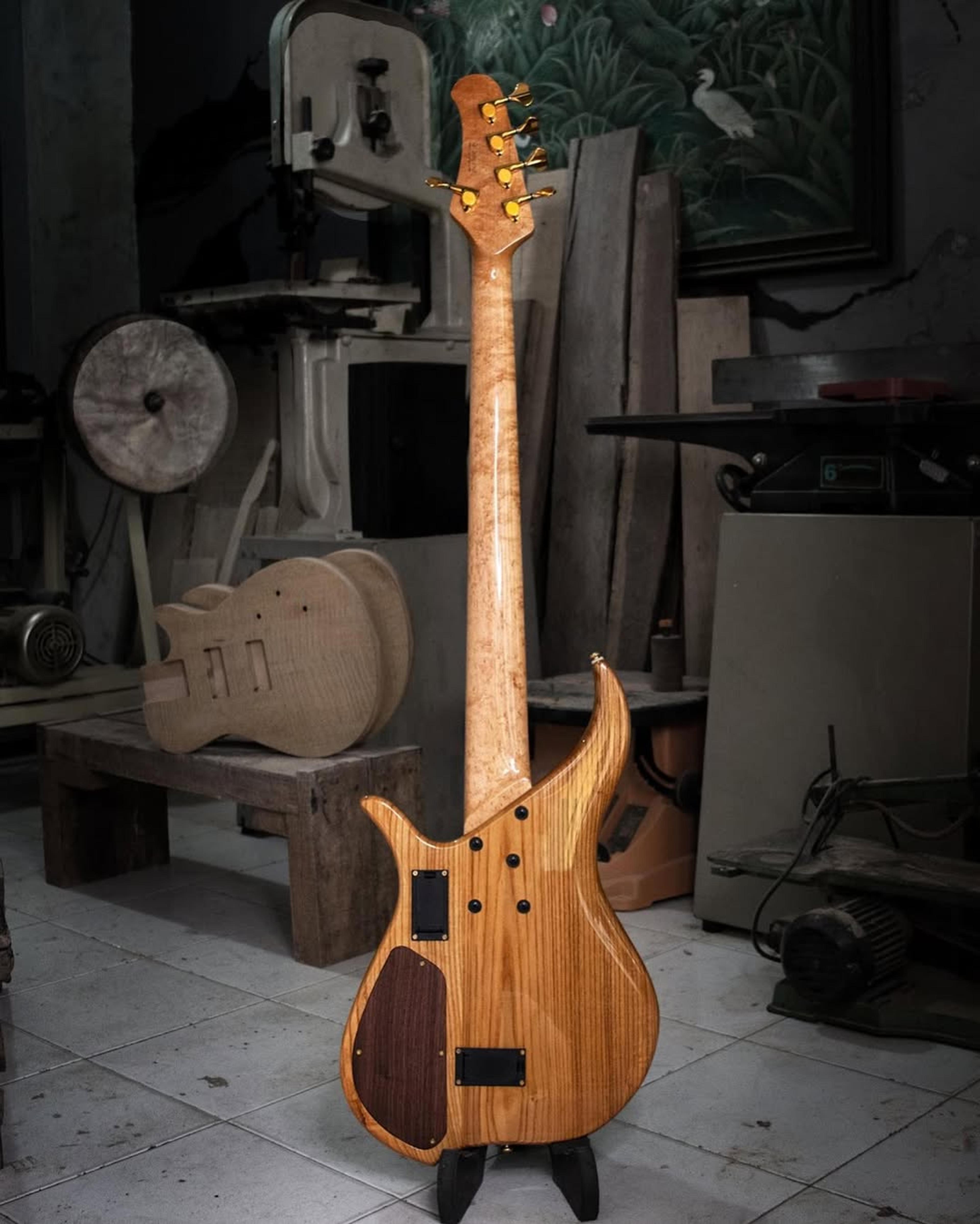 Full Back front view of the ODIENG Viper 5 string bass