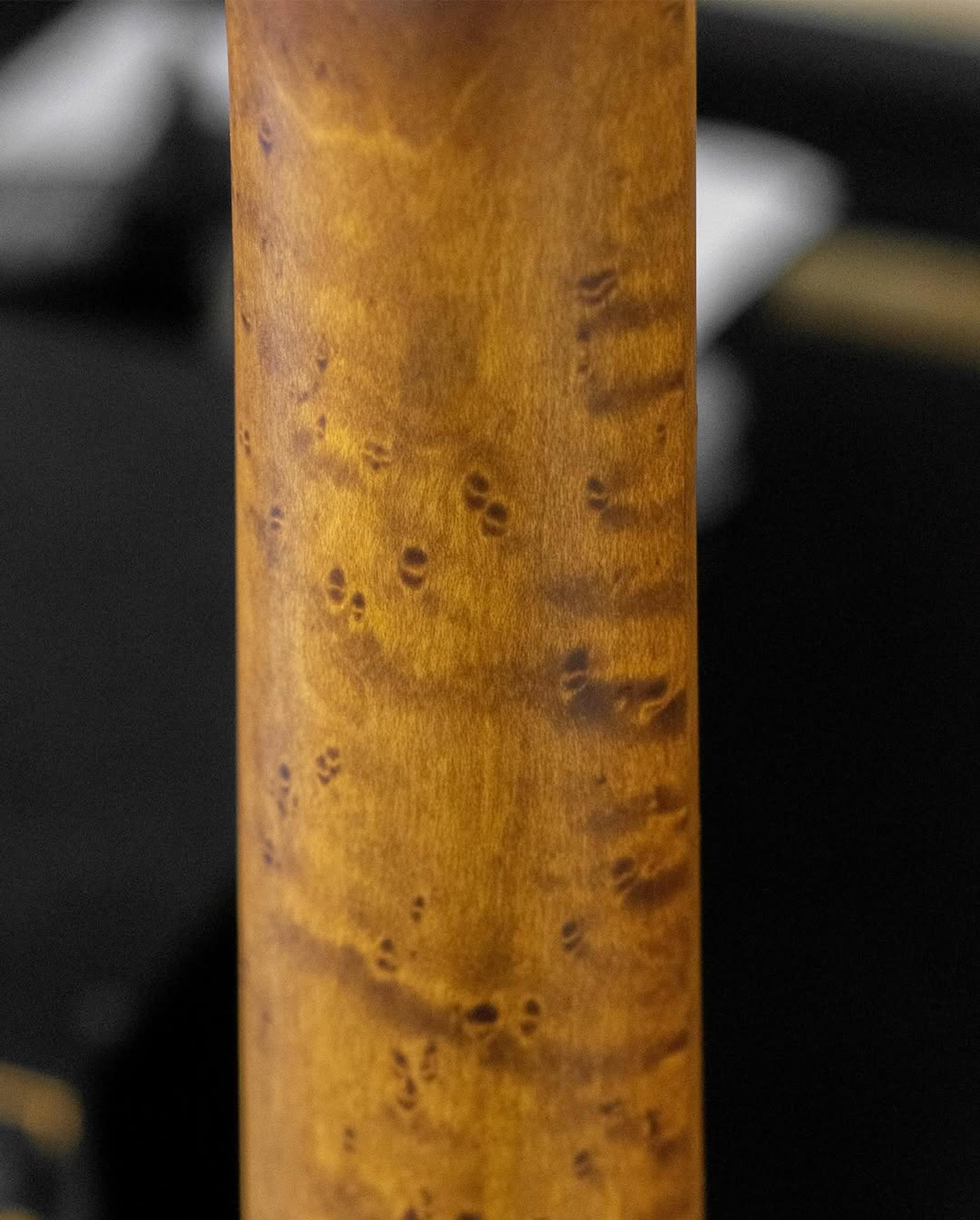 Back Neck detail view of the ODIENG Corvette 5 string bass