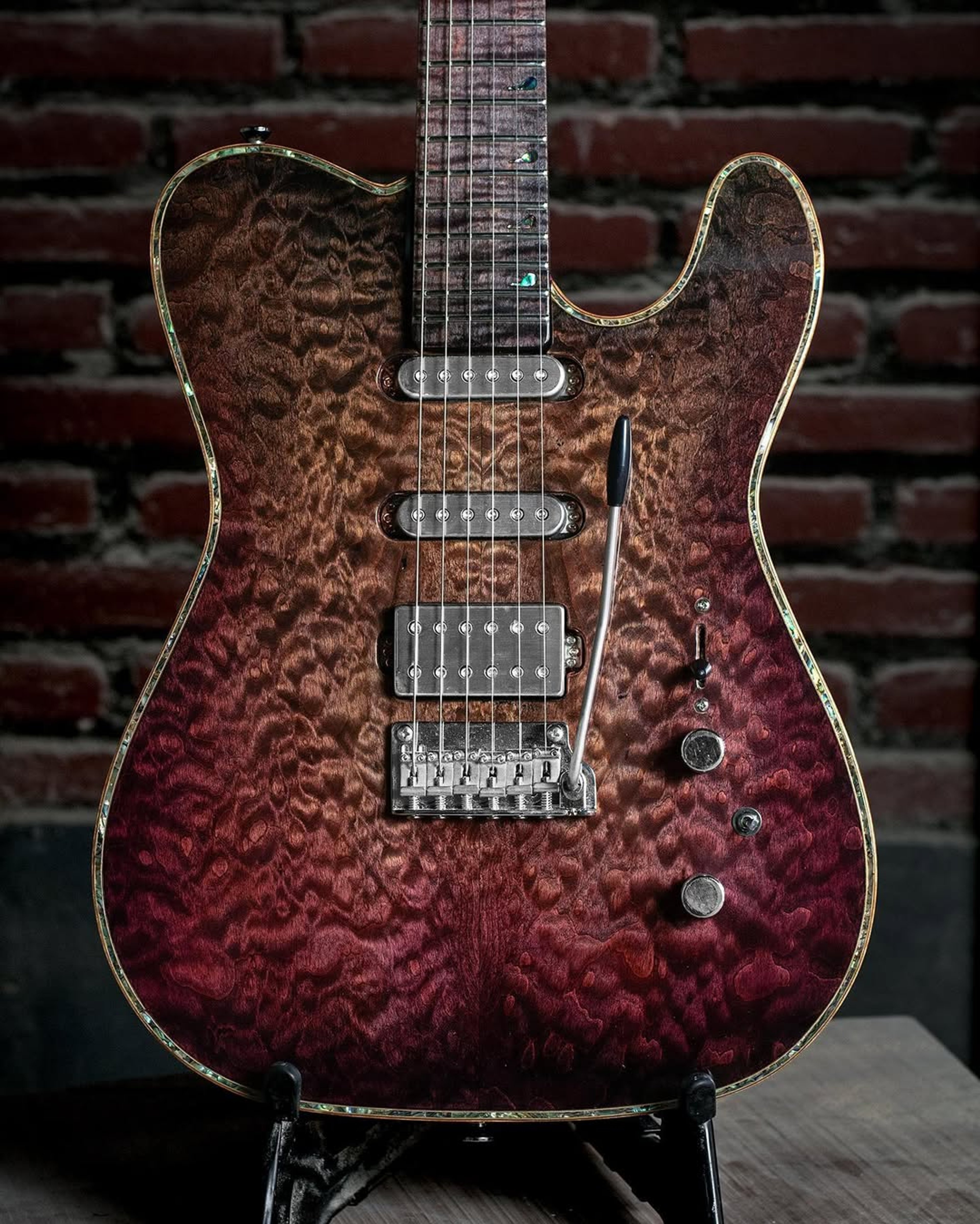 Front body view of the ODIENG Parama Guitar 6 string Guitar
