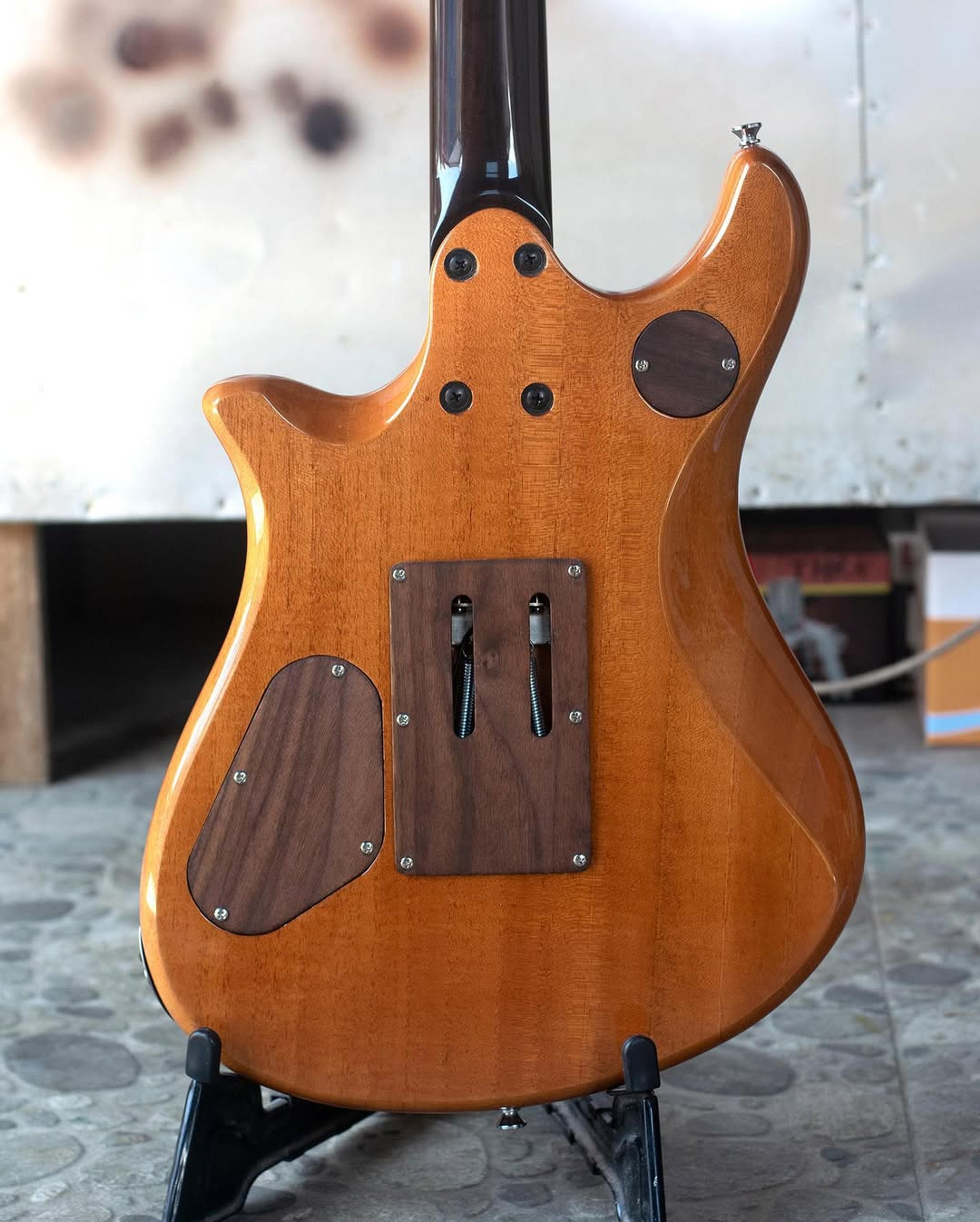Back body view of the ODIENG Neptune 6 string Guitar