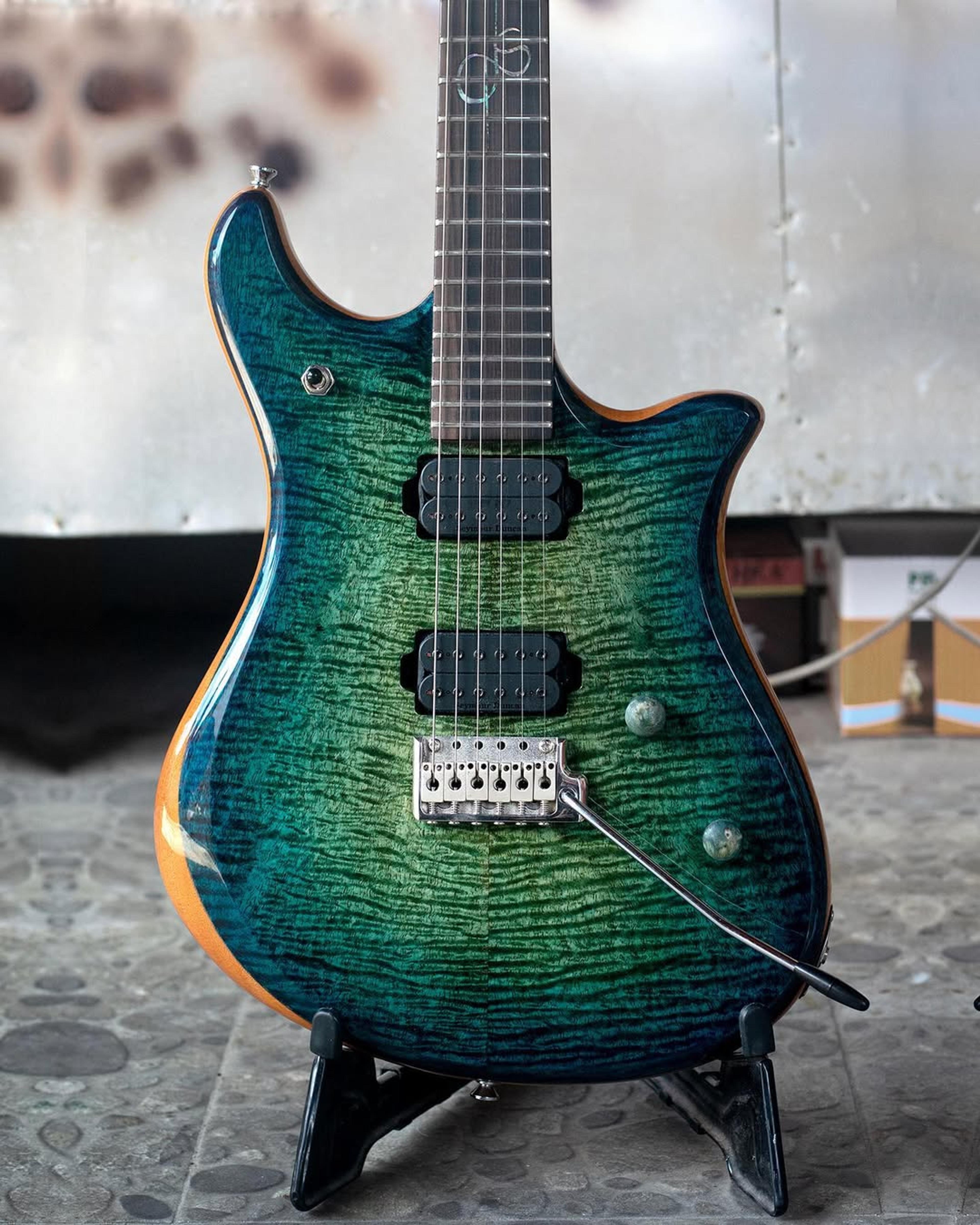 Front body view of the ODIENG Neptune 6 string Guitar