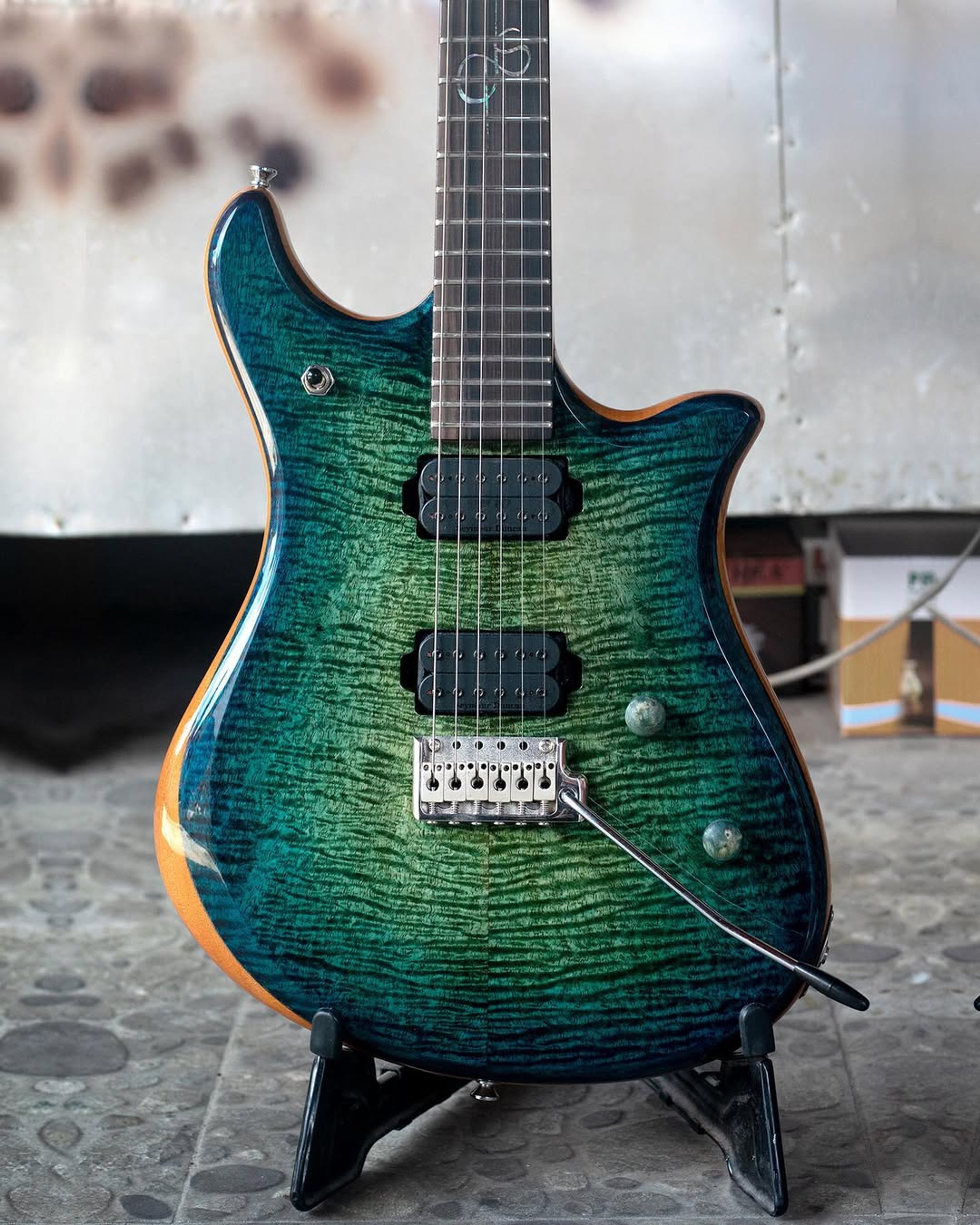 Front body view of the ODIENG Neptune 6 string Guitar